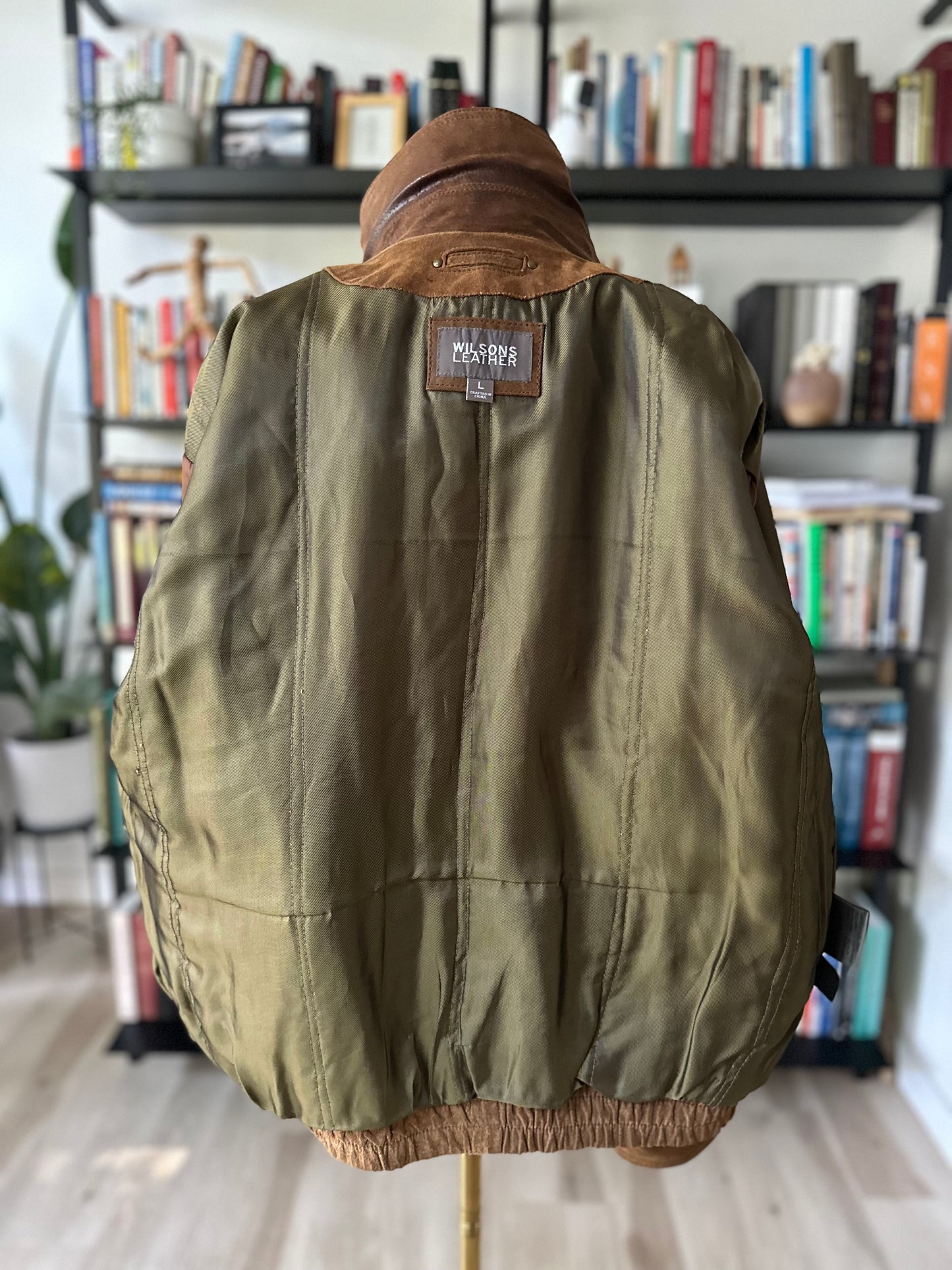 90s Wilson’s leather suede bomber