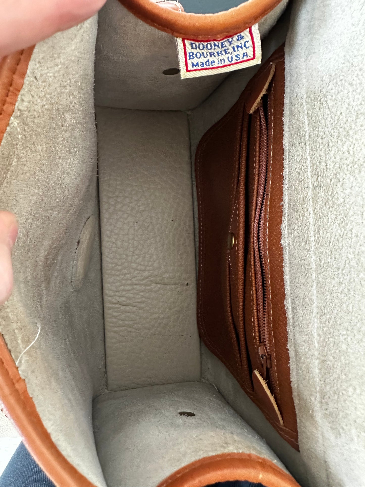 90s Dooney and Bourke Essex in cream