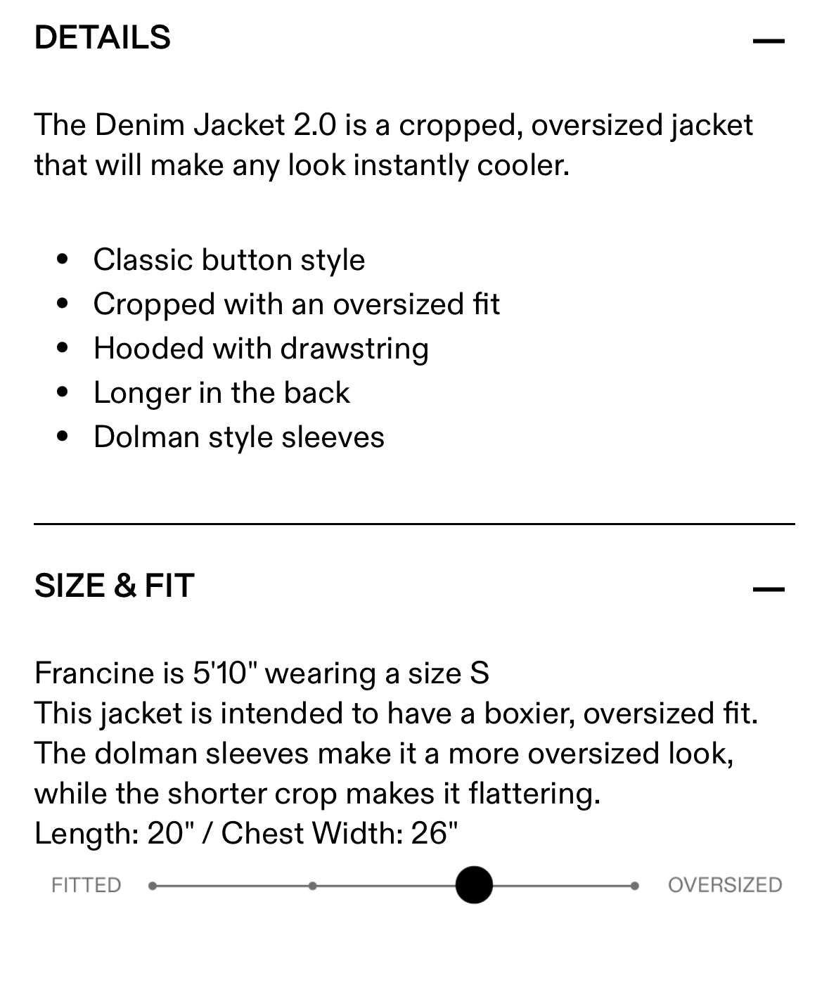 Ruti The Denim Jacket 2.0 NWT