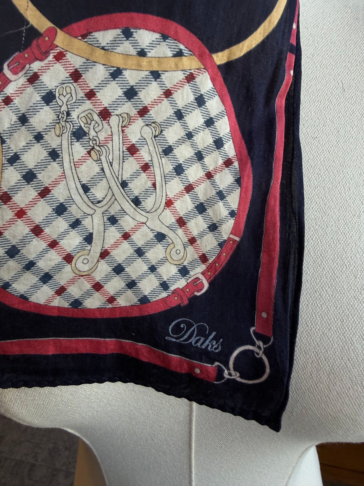 Paris vintage silk scarf #4