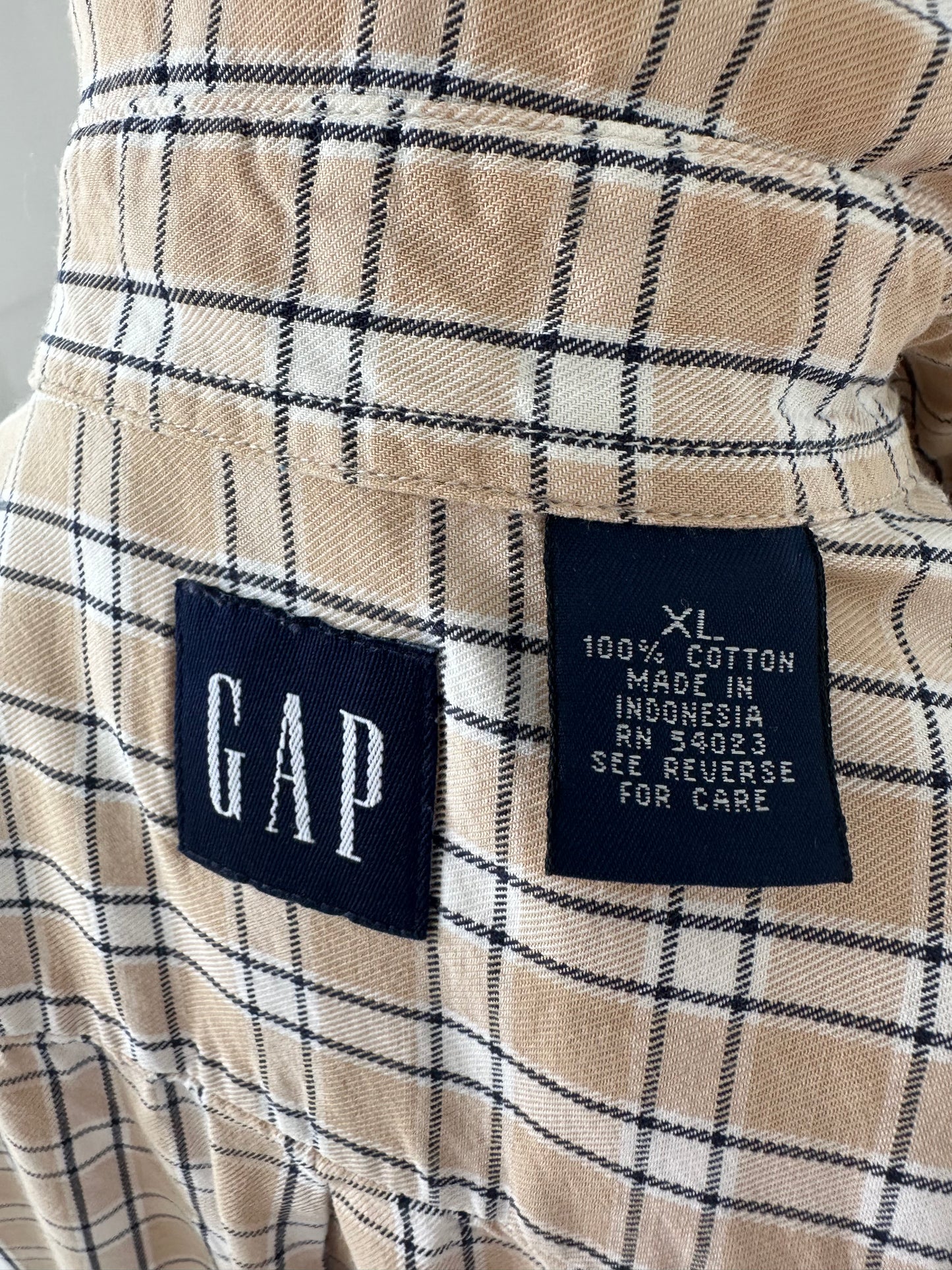 90s Gap plaid button down