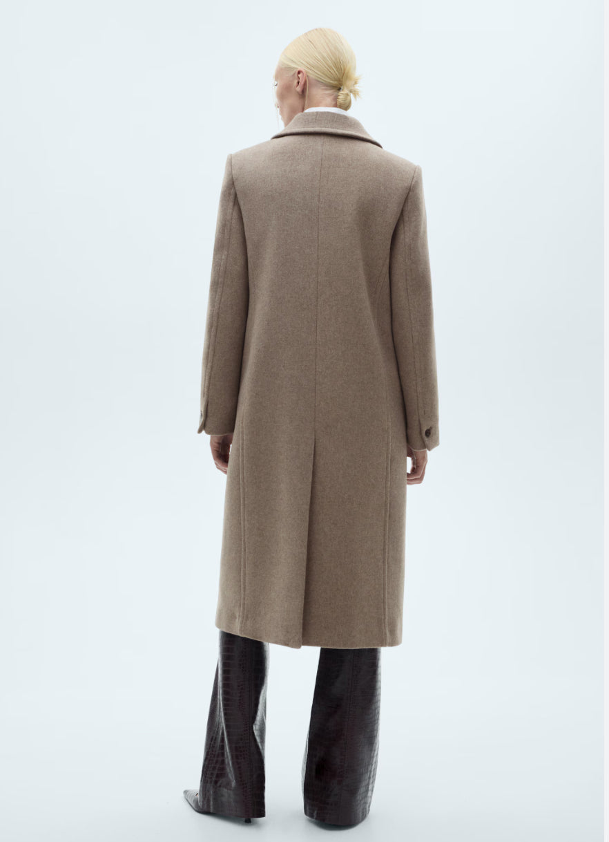 Mango wool blend overcoat. Size medium