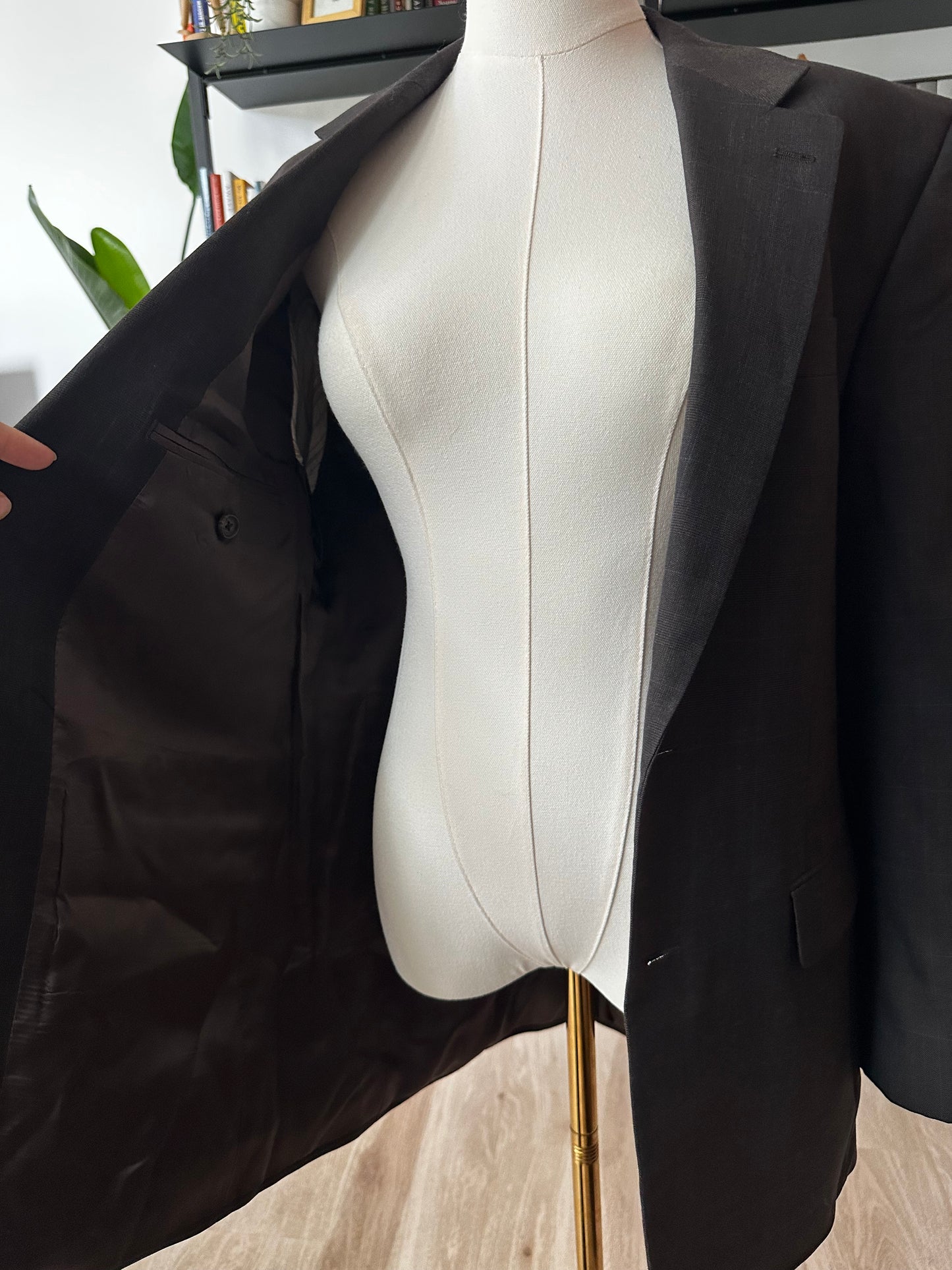 00s Ralph Lauren brown wool blazer