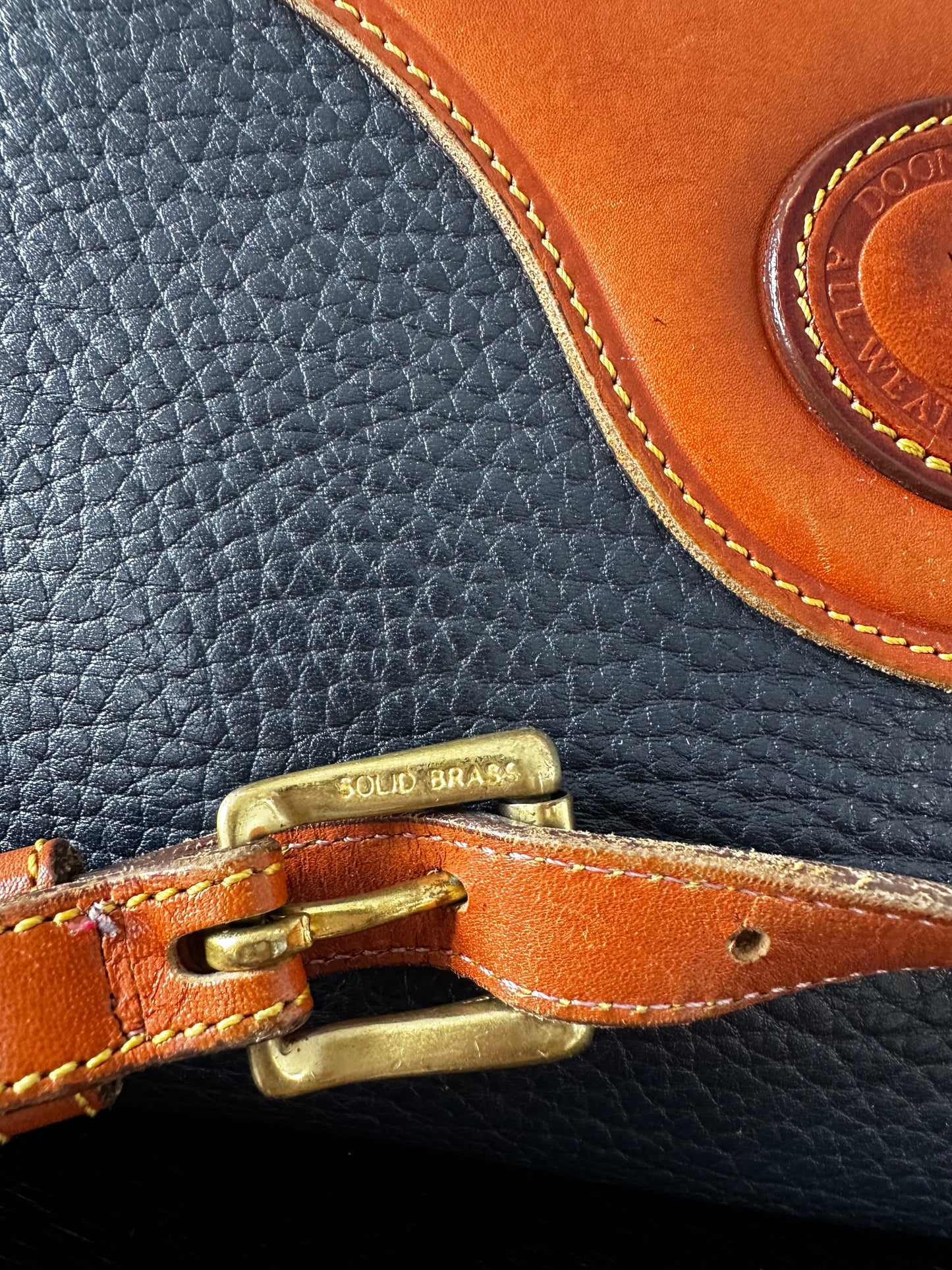 90s Dooney & Bourke zip top in navy