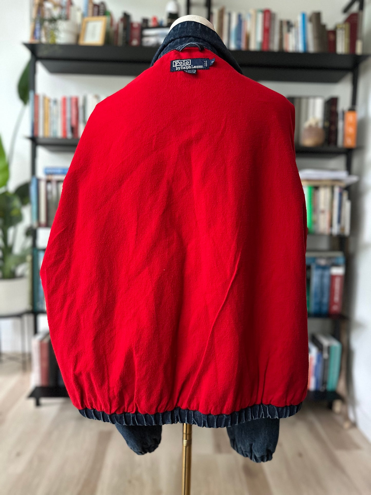 90s Polo Ralph Lauren lined denim bomber