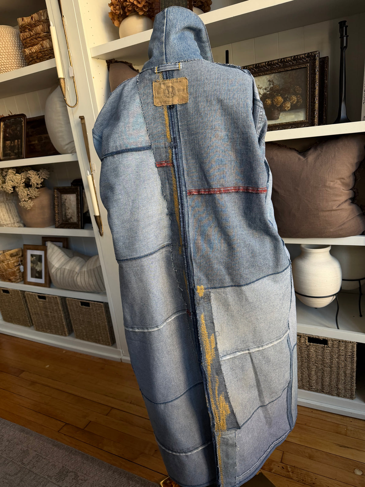 #7 Reworked denim trench. Size L