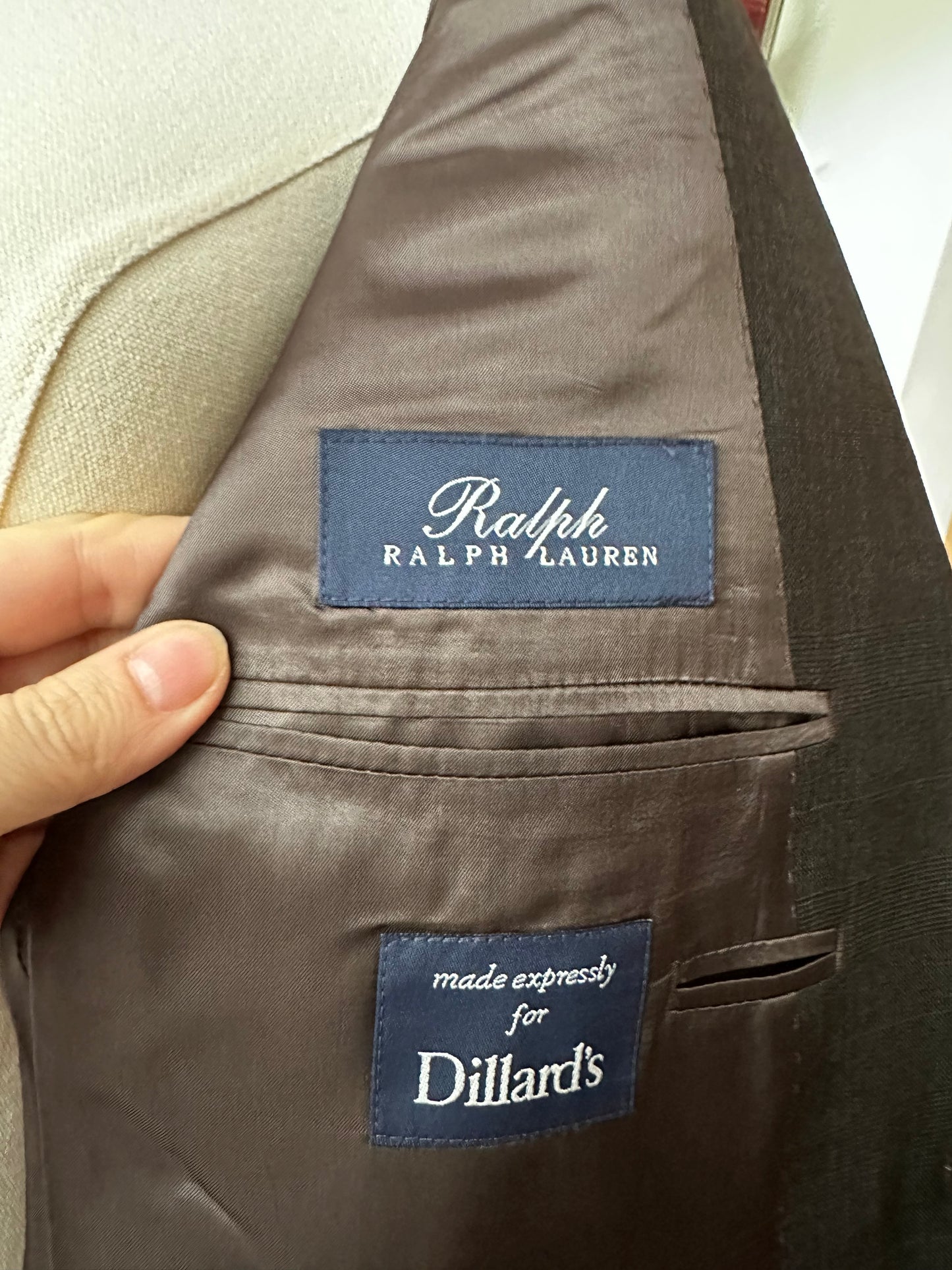 00s Ralph Lauren brown wool blazer