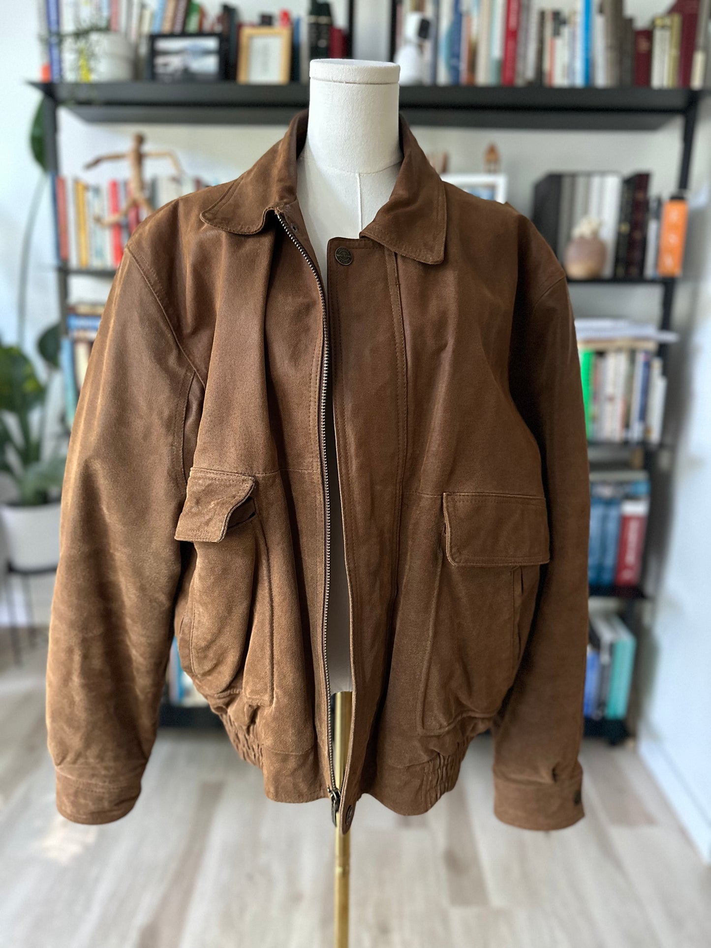 90s Wilson’s leather suede bomber