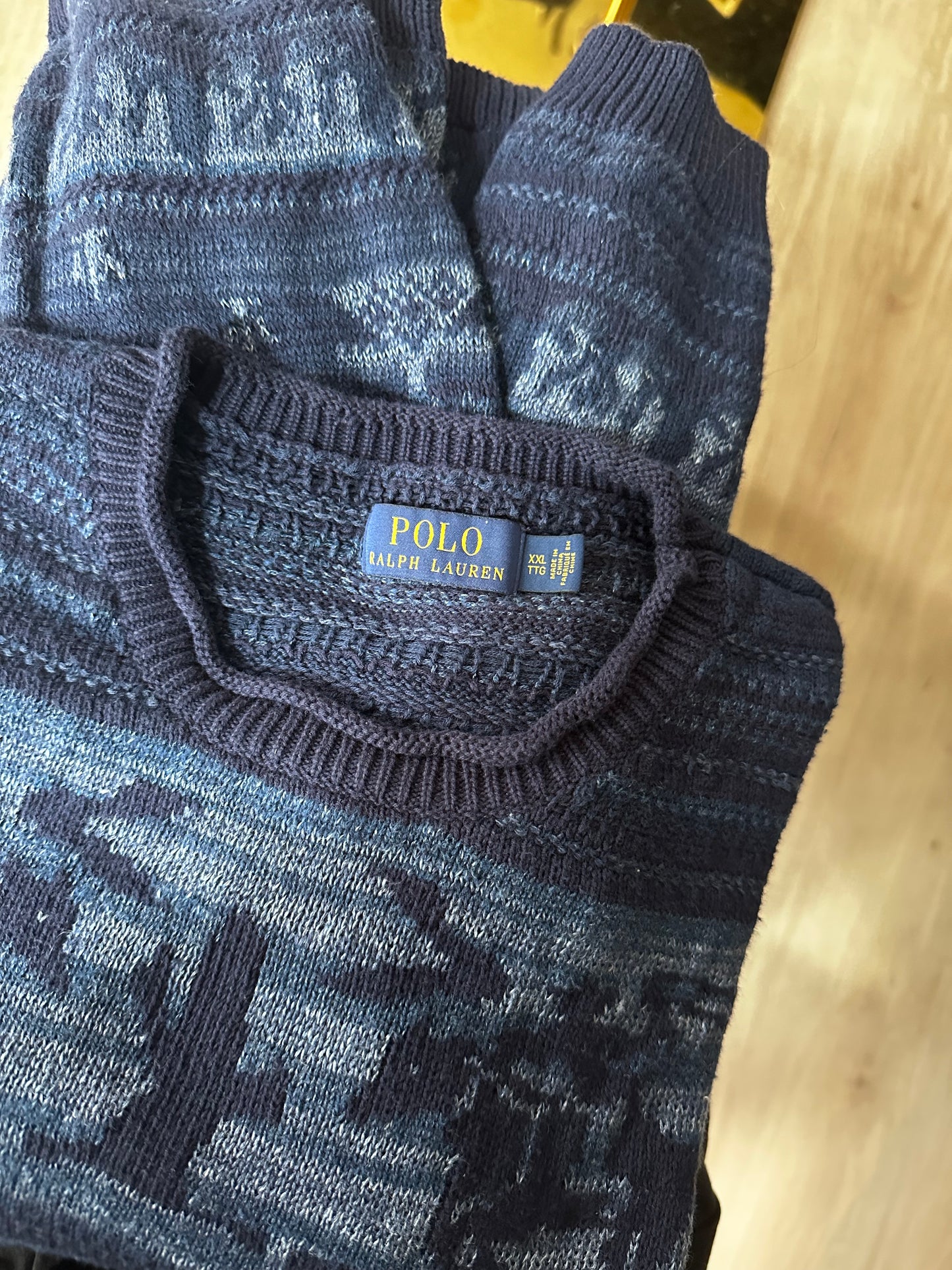 Polo Ralph Lauren cotton cowboy motif sweater