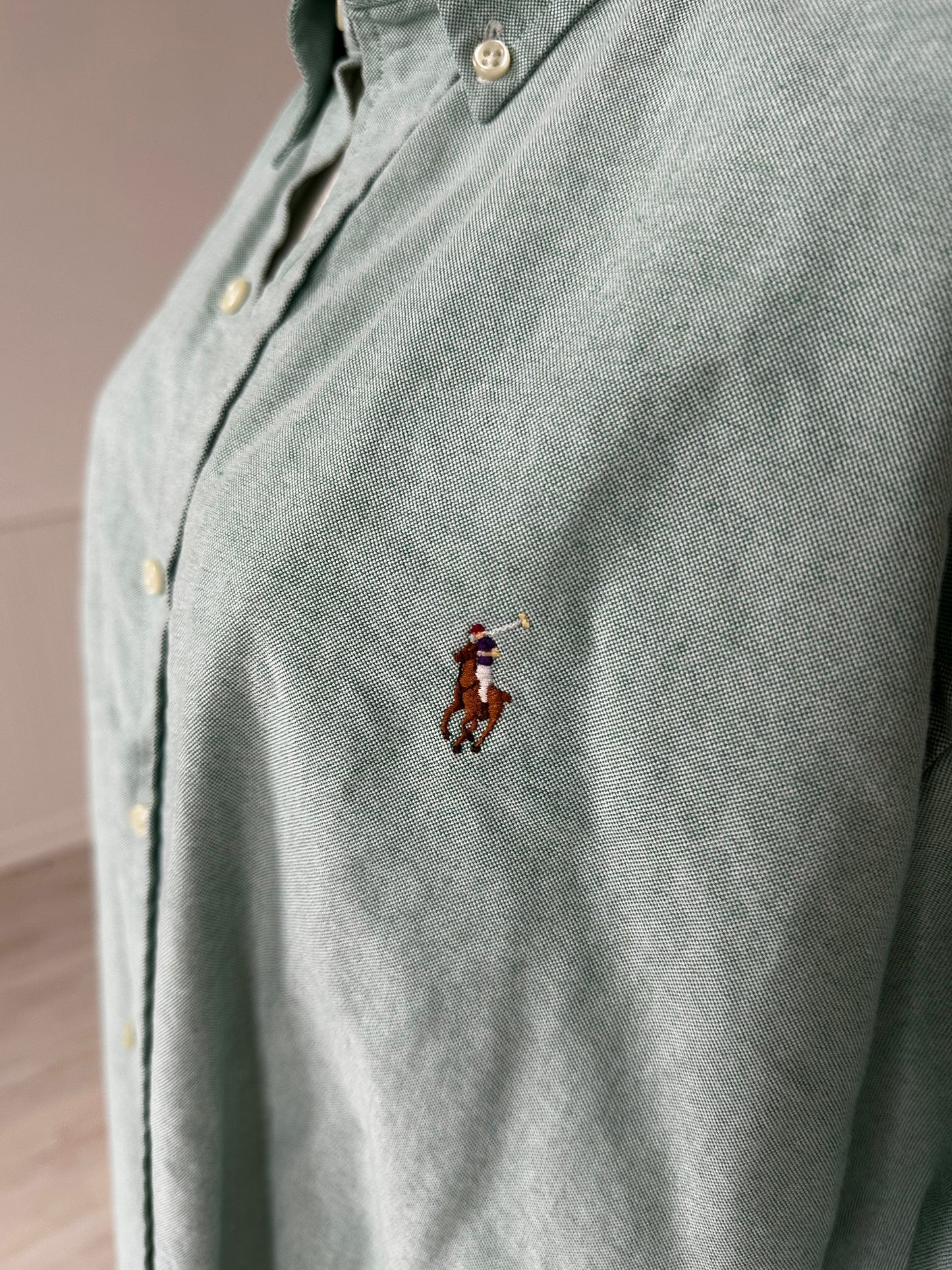90s Ralph Lauren green Oxford