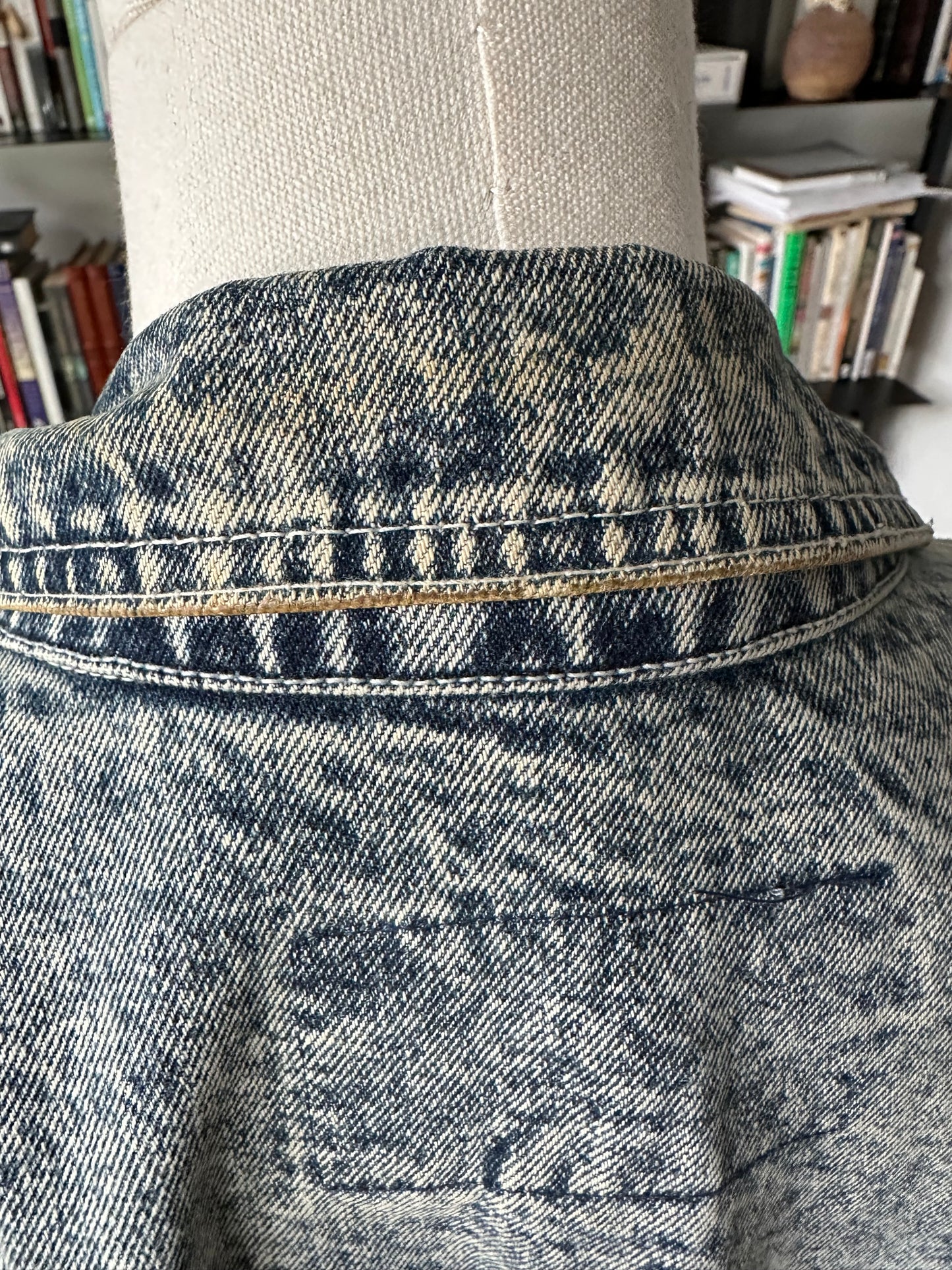 80s/90s Out of the Blue denim toggle coat