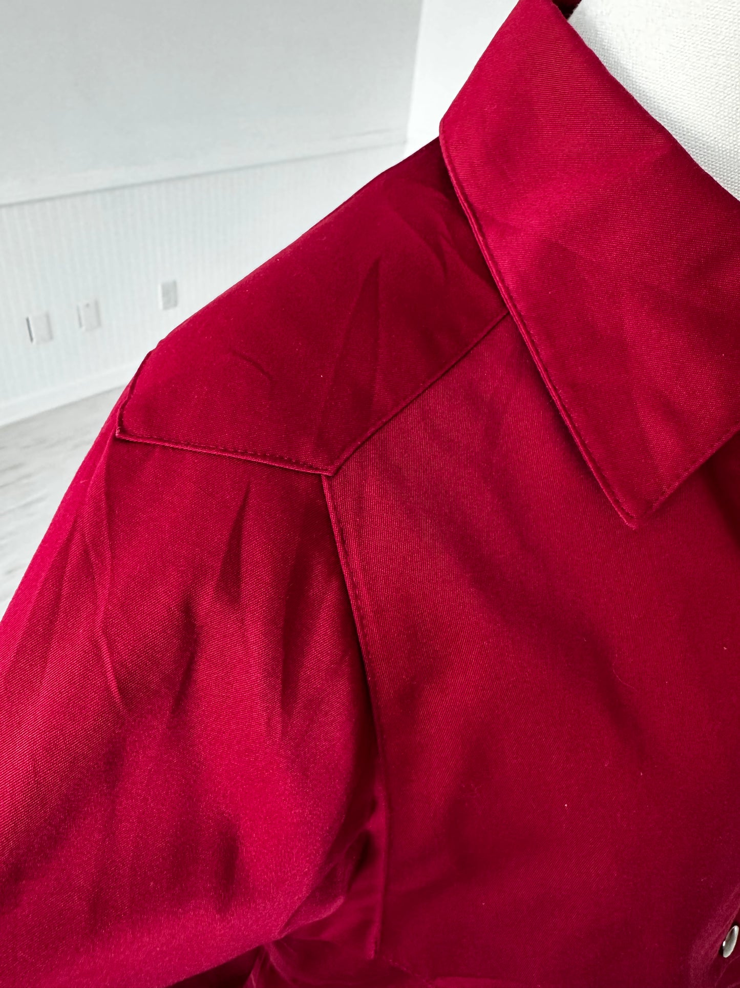 80s/90s J.G.Hook red trench. Made in the USA