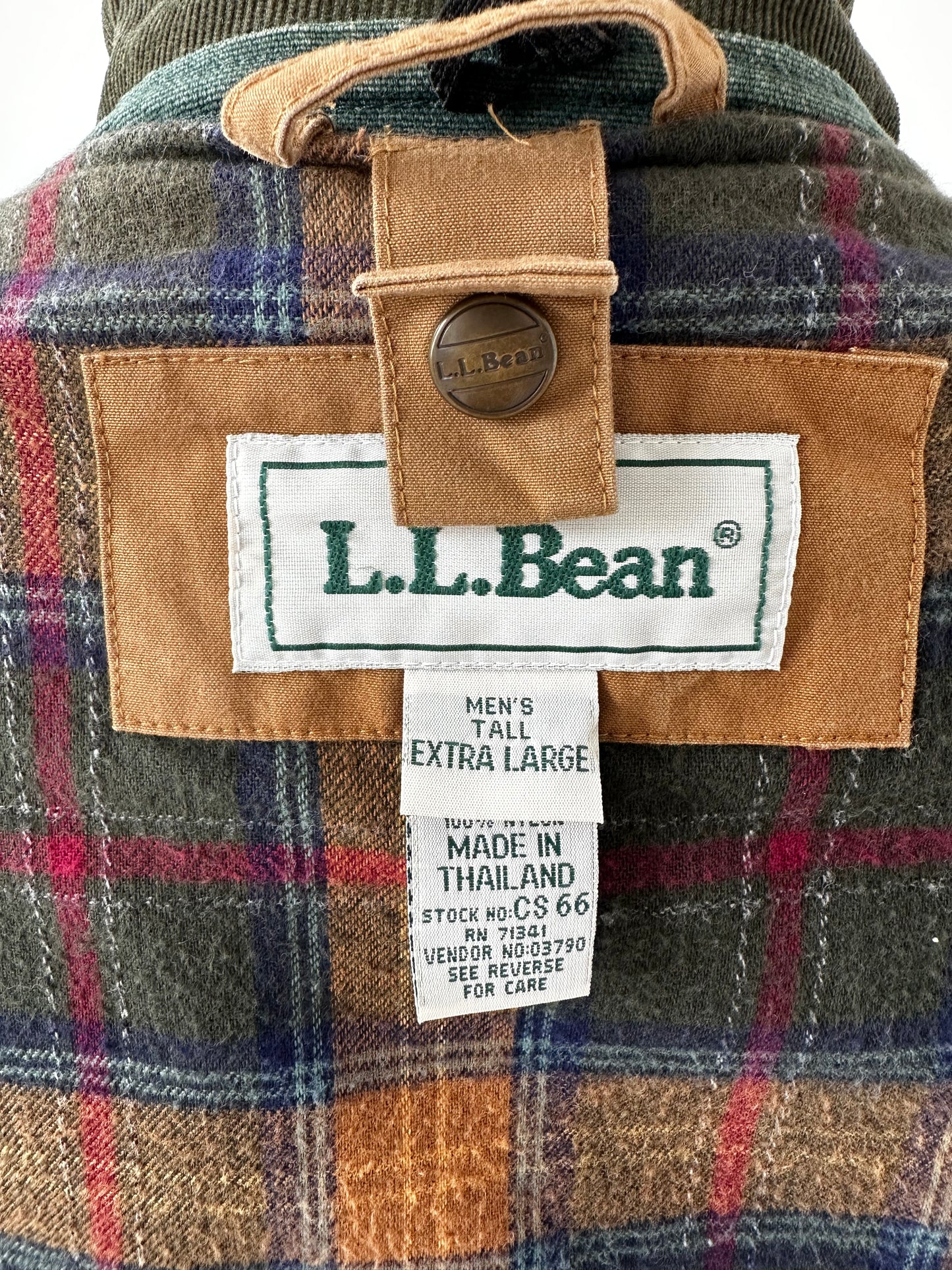 90s LL Bean green barn coat
