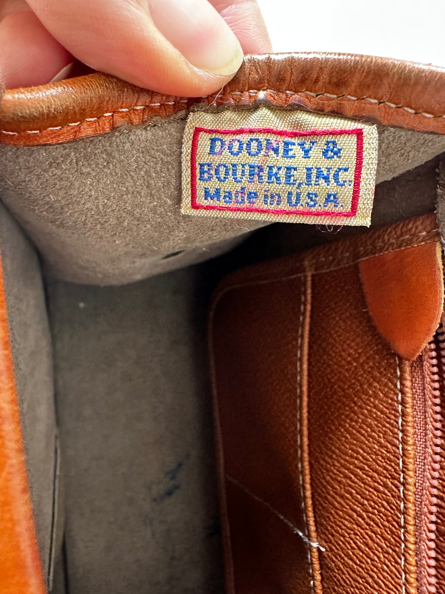 90s Dooney and Bourke Essex bag with matching coin pouch