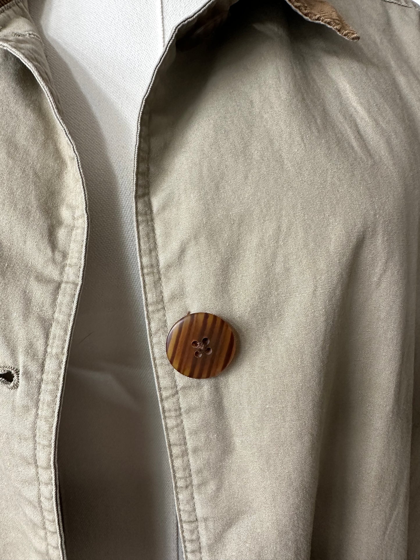 90s J.Crew khaki barn coat