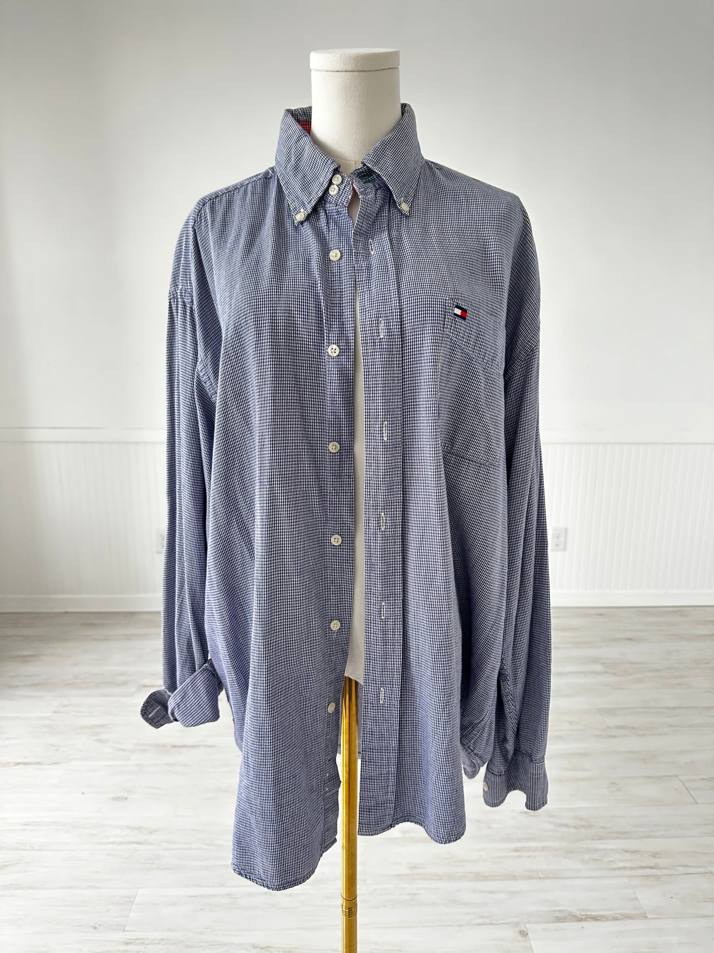 90s Tommy Hilfiger cotton check button down