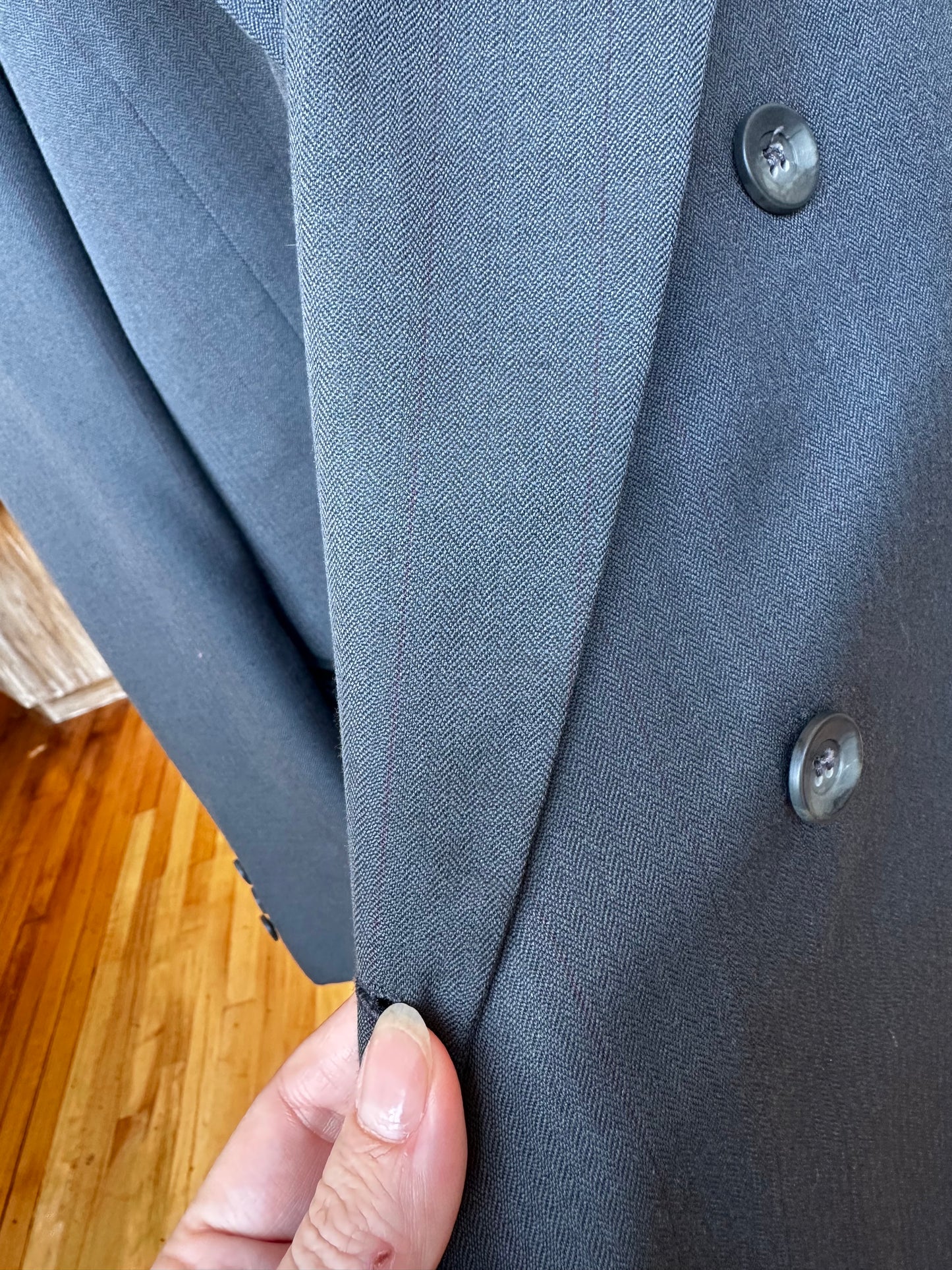 80s/90s Barry wool double breasted blazer