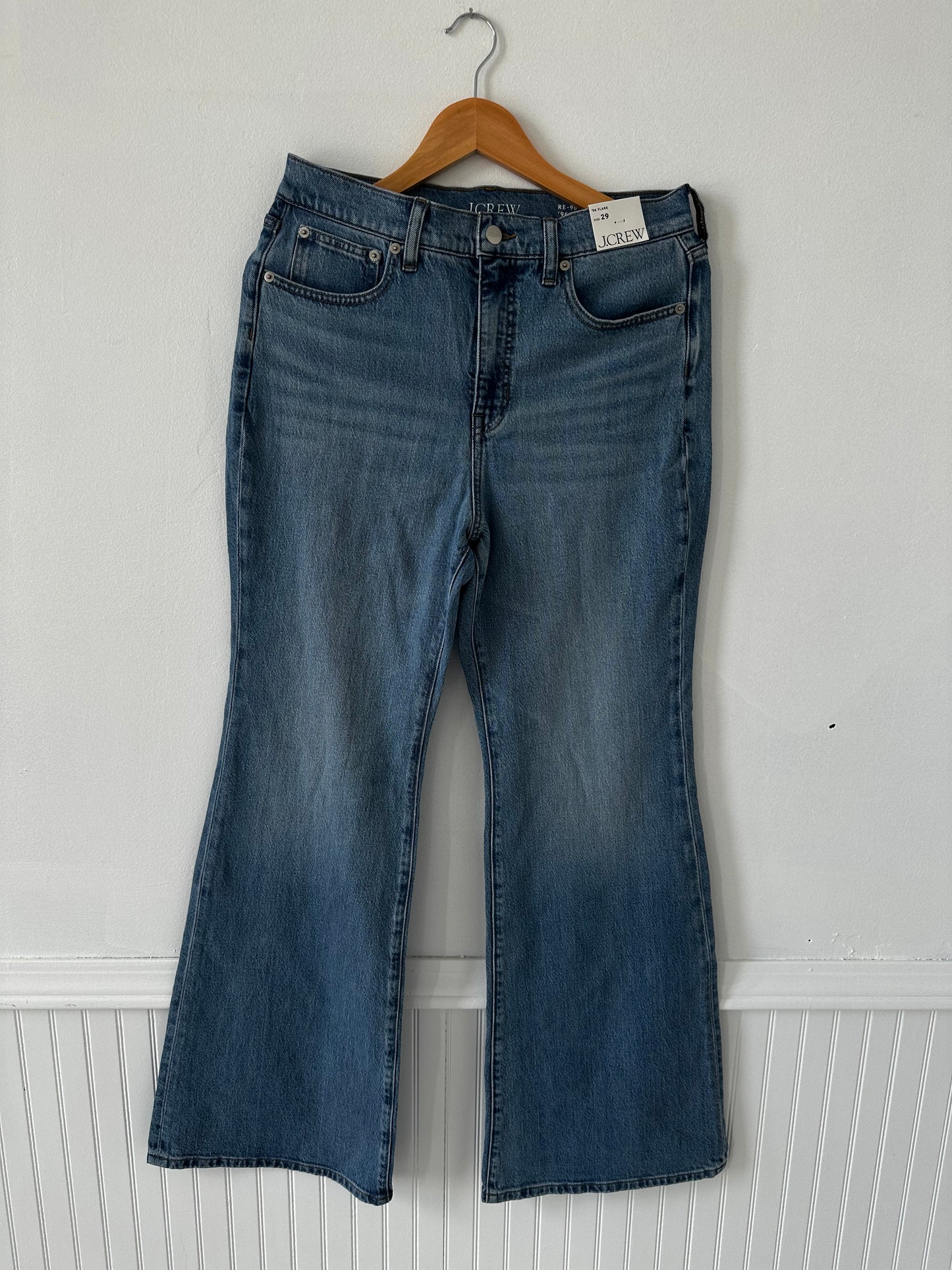 JCrew 96’ stretch flare jeans. NWT
