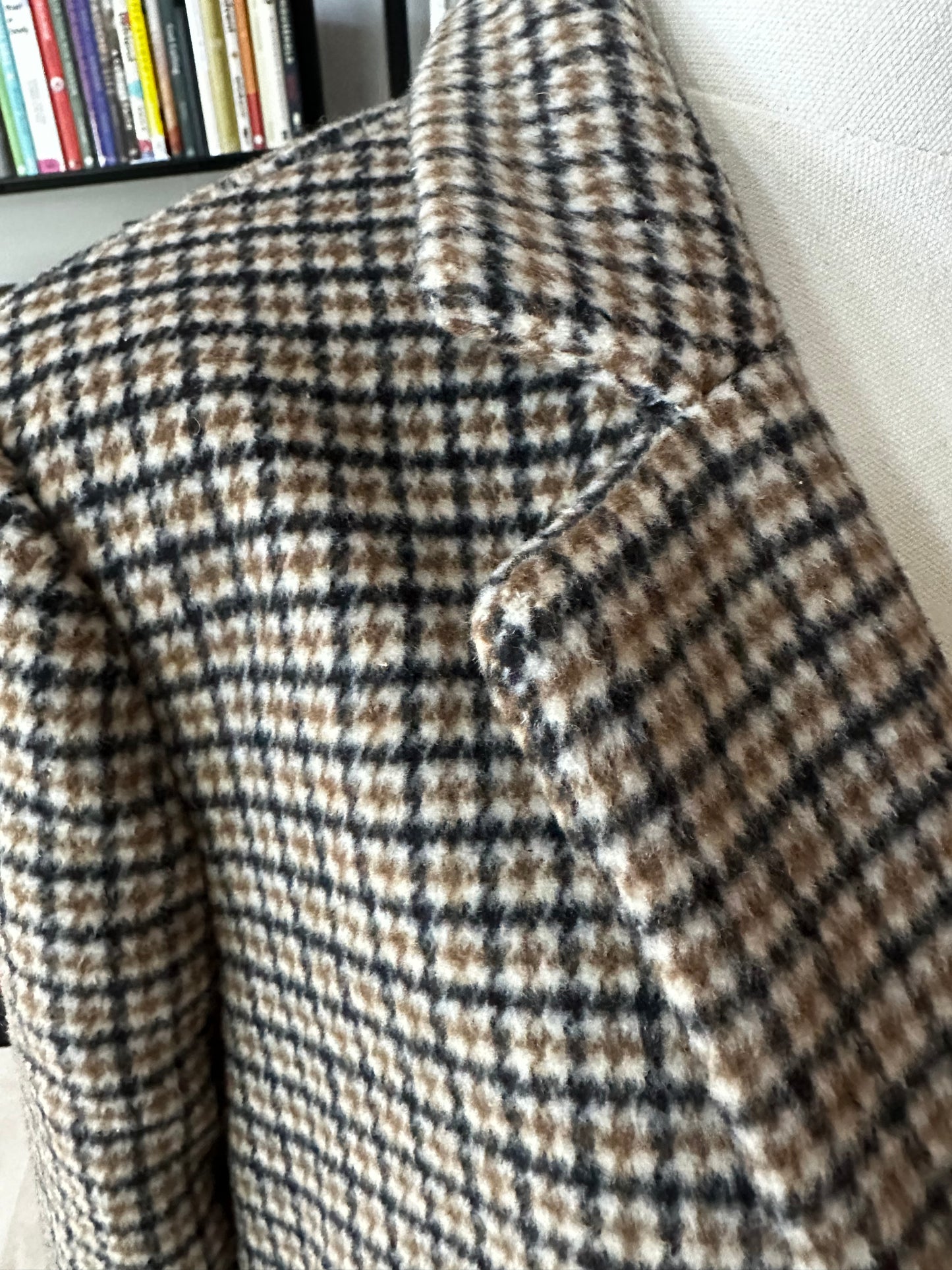 Astr The Label plaid wool blend blazer. Size Large