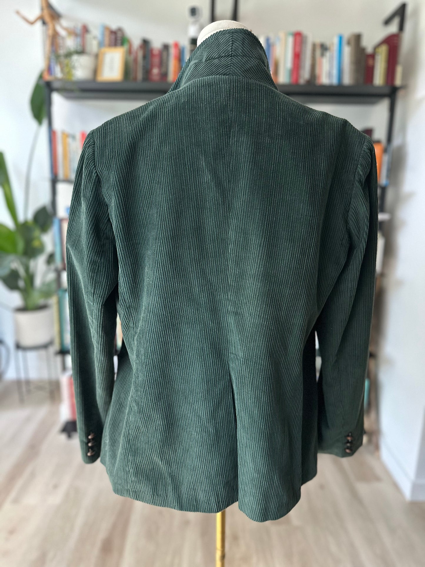 80s JCPenney hunter green corduroy blazer