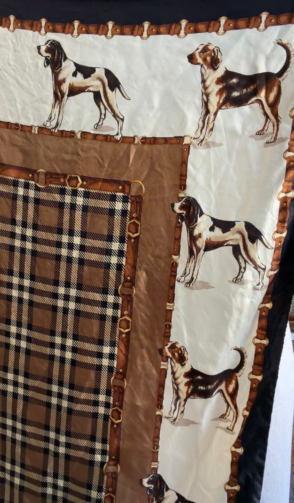 Vintage Beretta silk scarf. Made in Italy