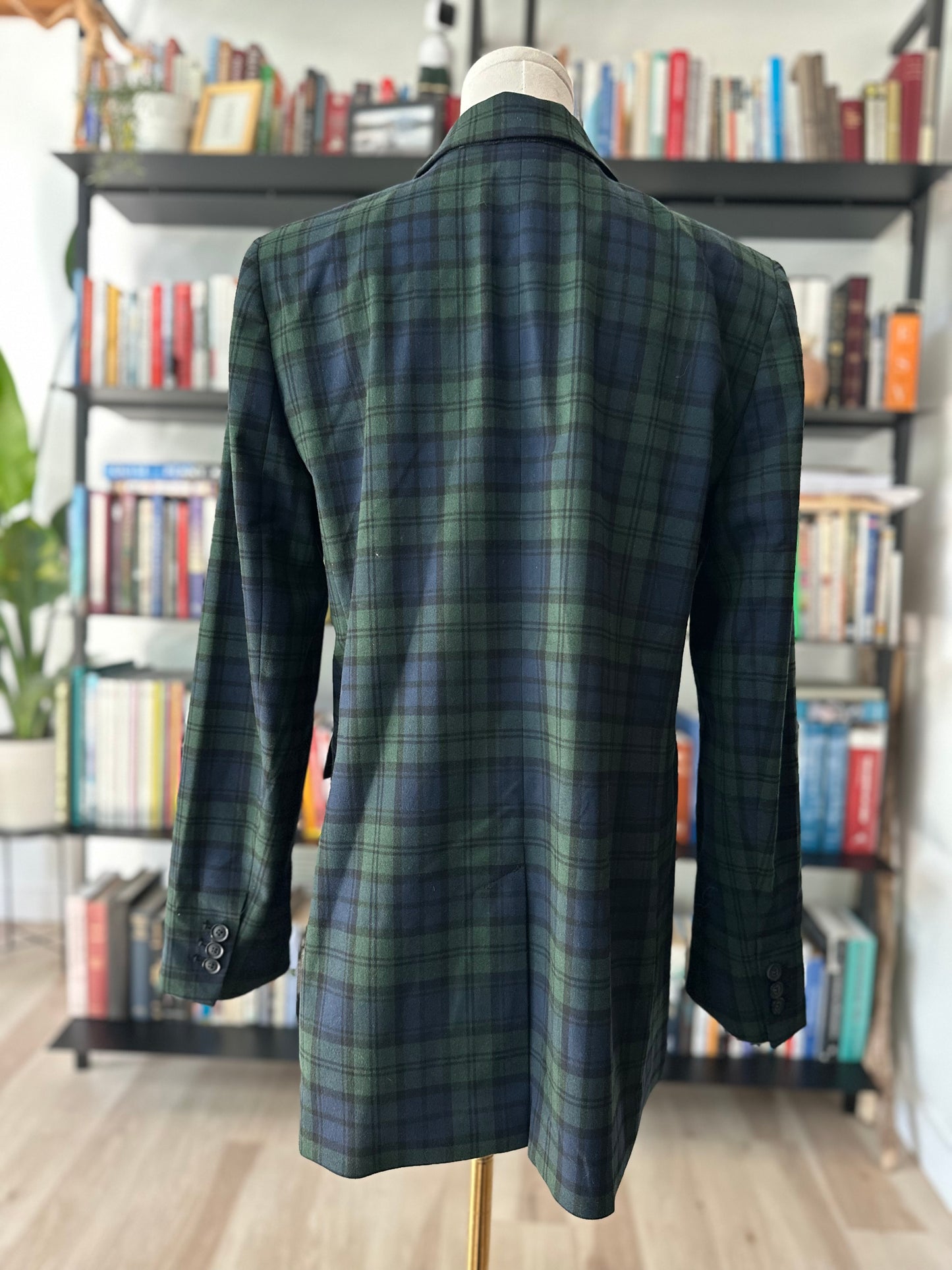 Loft black watch plaid blazer. NWT. Size 10