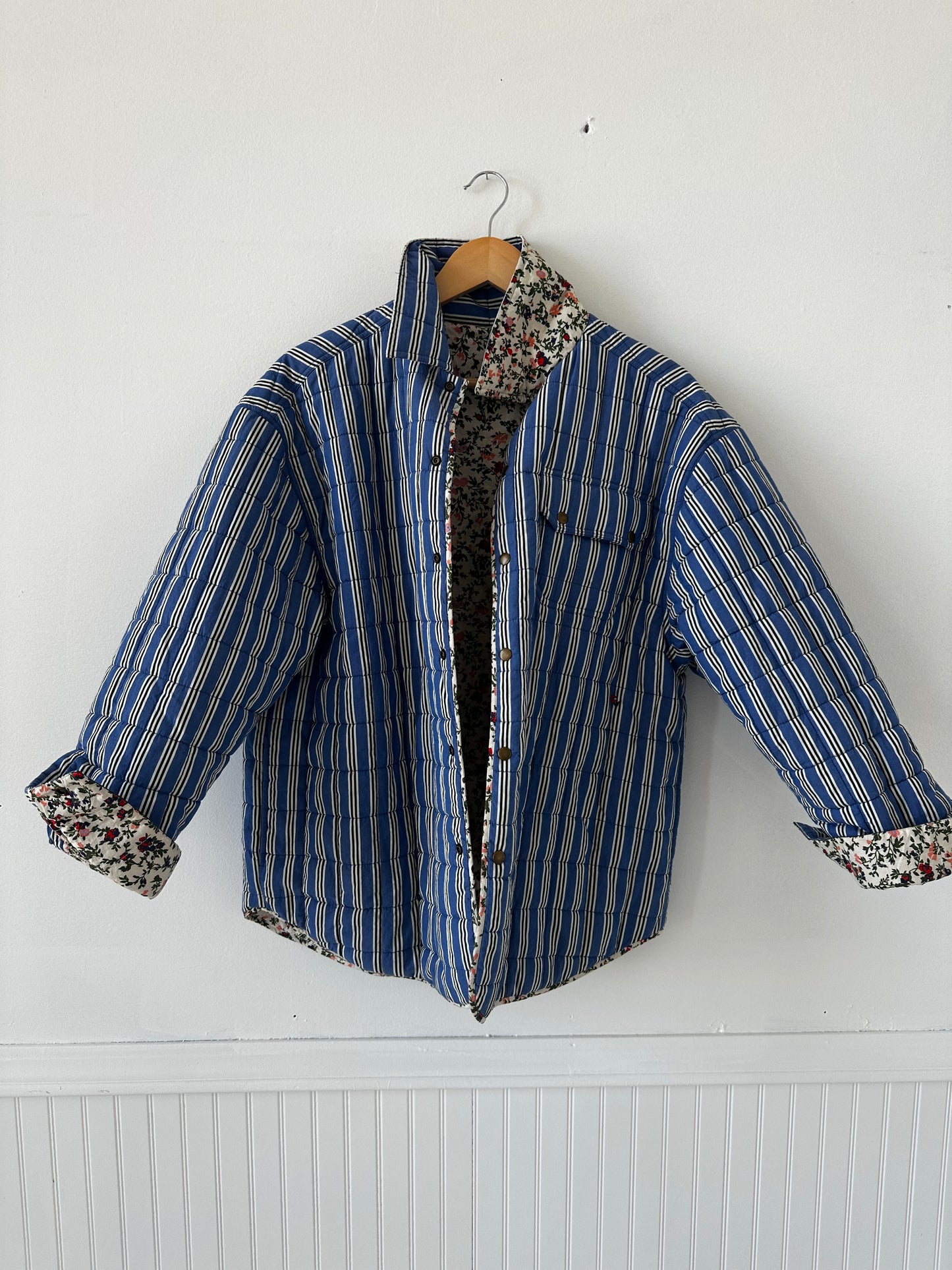 Clare V reversible cotton puffer jacket M/L