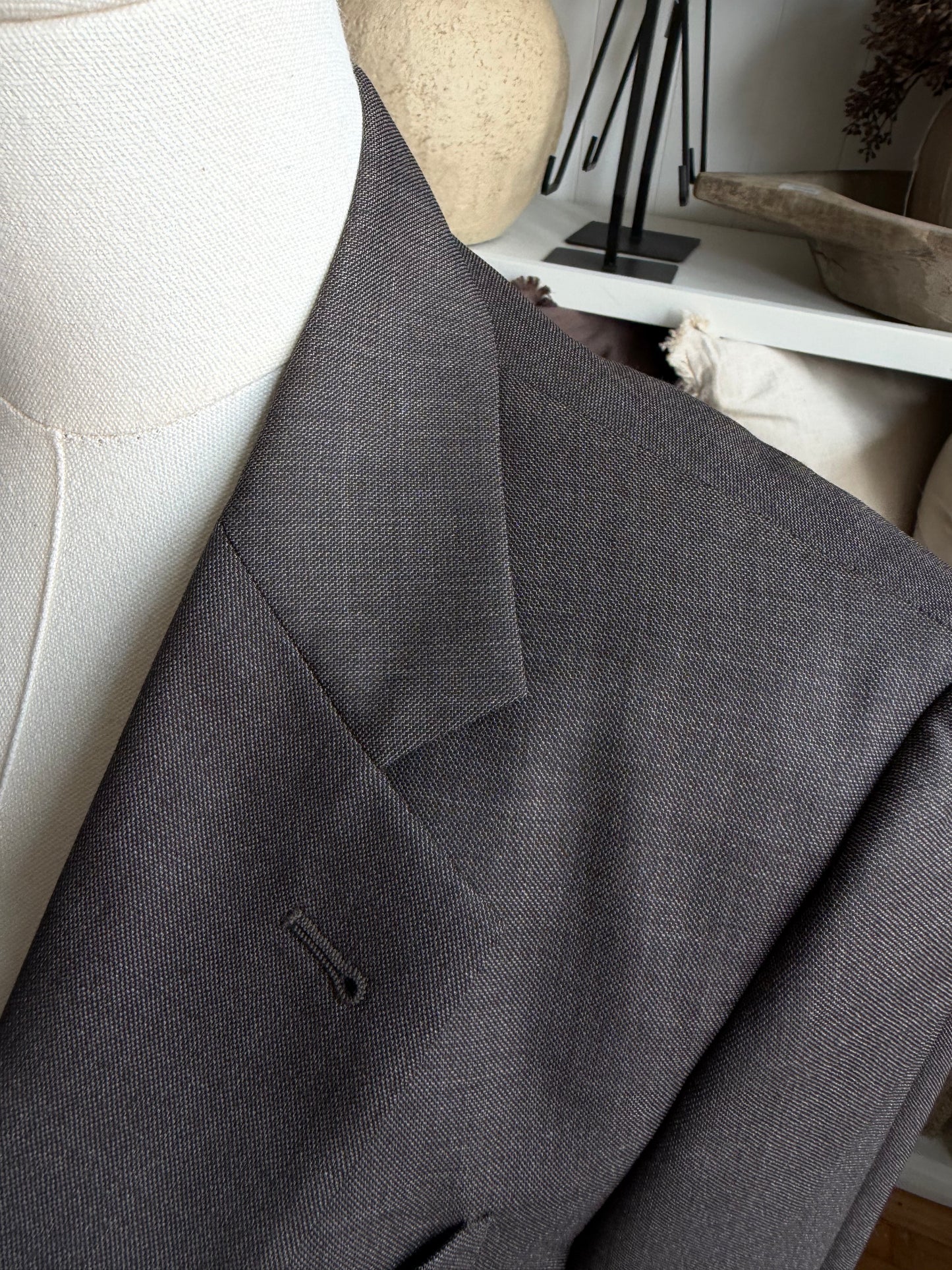 00s Armani gray wool blazer. Made in Italy. Fits XXS-S