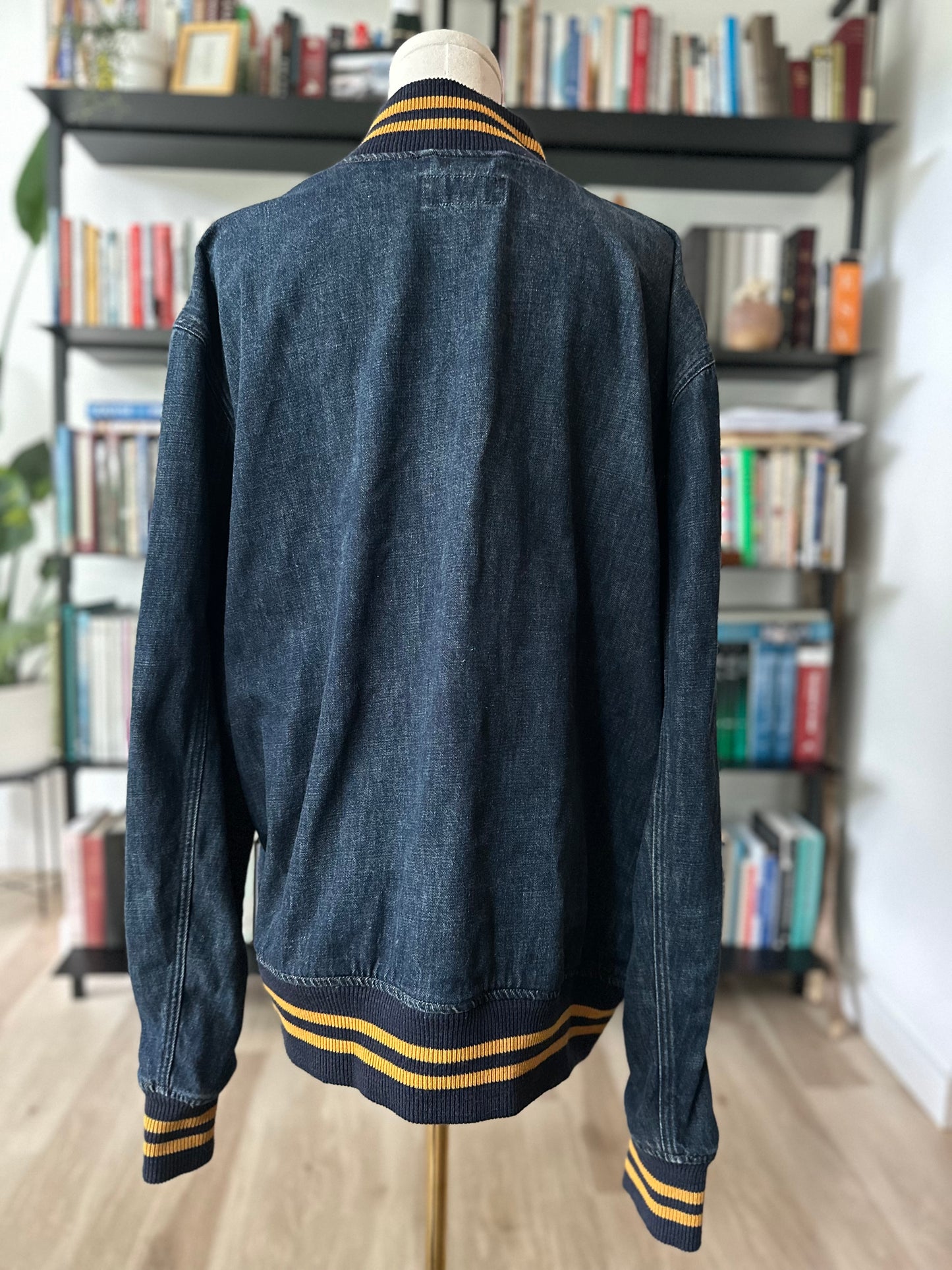 00s Polo Ralph Lauren denim bomber jacket