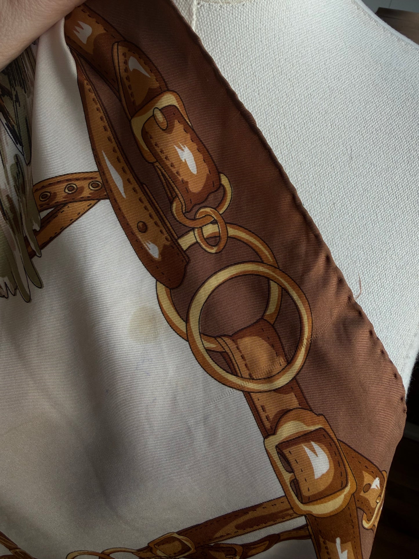 Paris vintage silk scarf #14