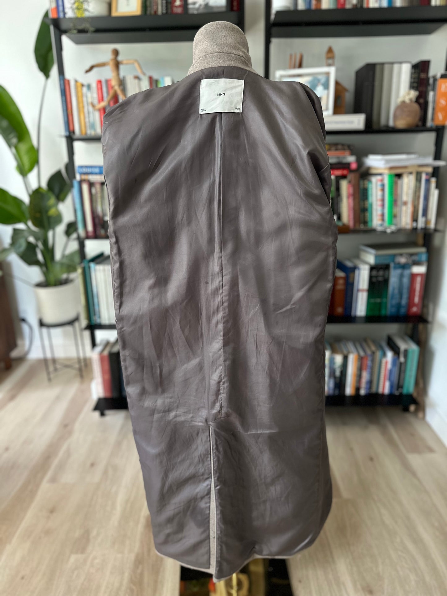 Mango wool blend overcoat. Size medium