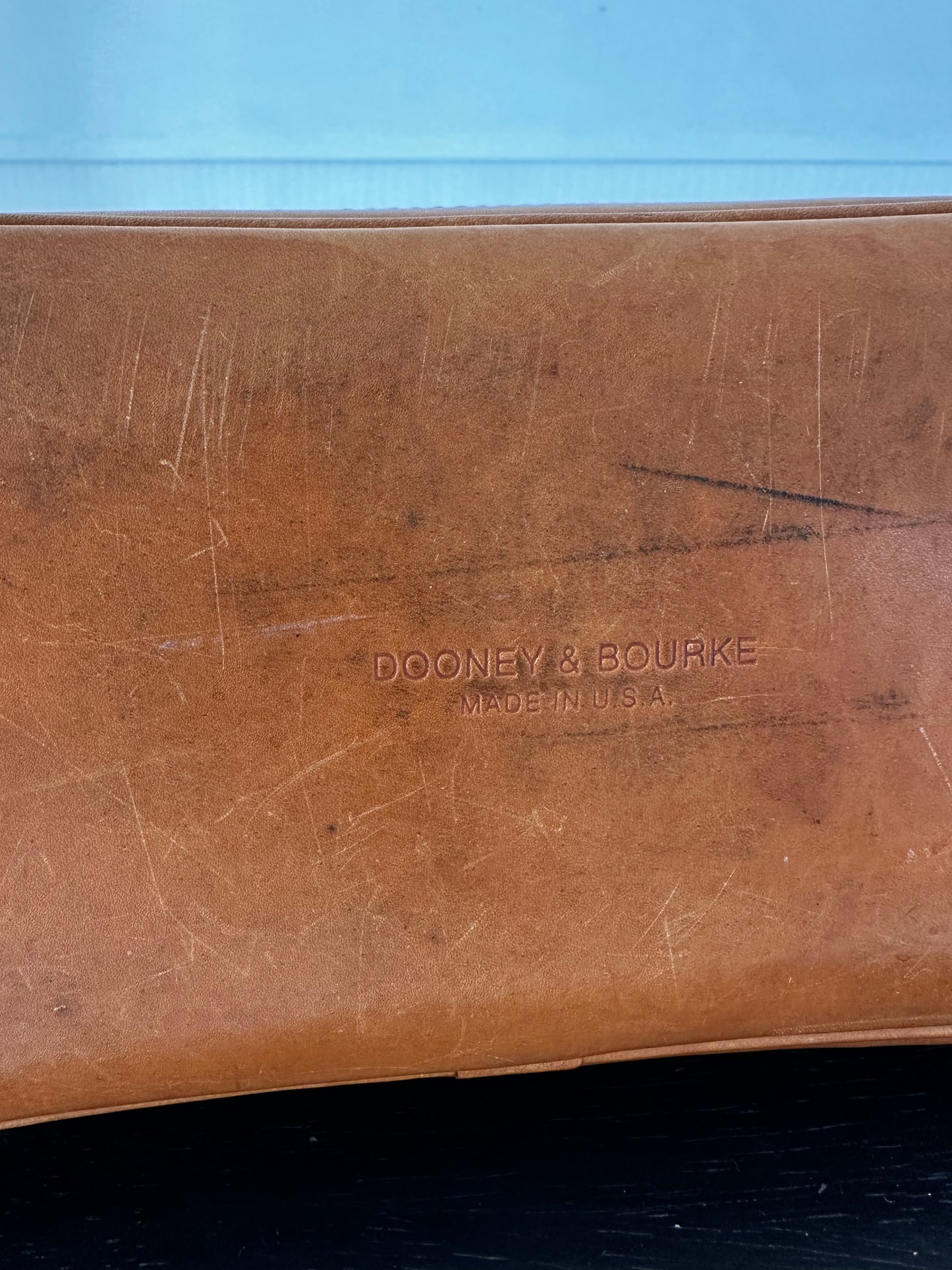 90s Dooney and Bourke Monogramed canvas domed satchel