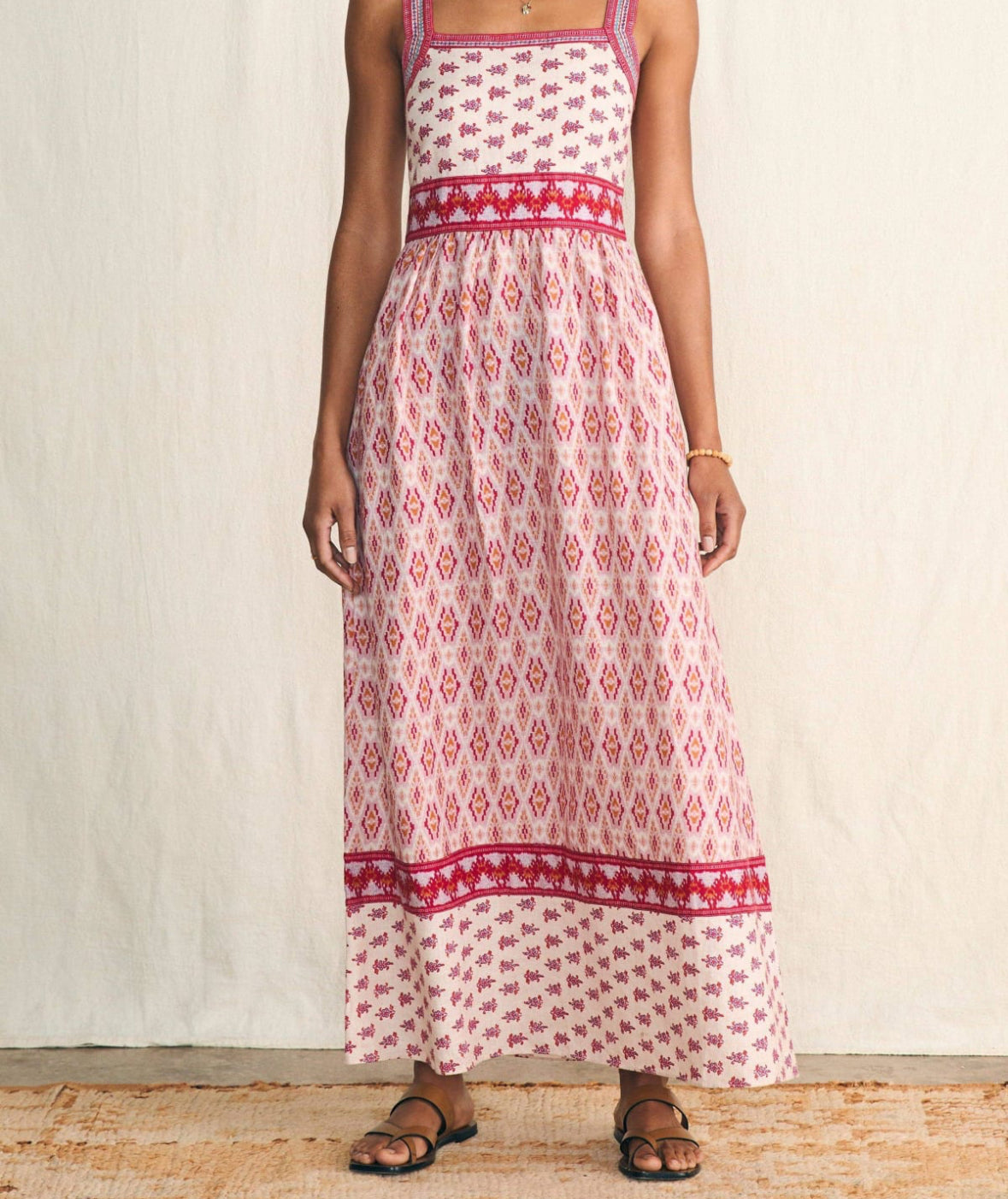 Faherty Gracie print block dress. Size medium