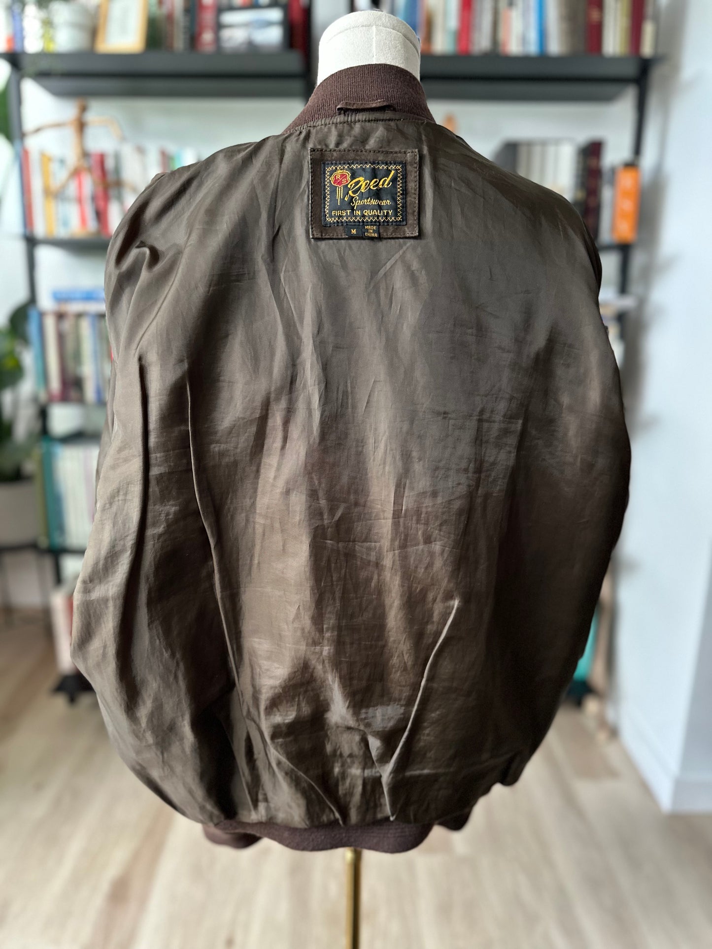 80s Reed Sportwear suede bomber