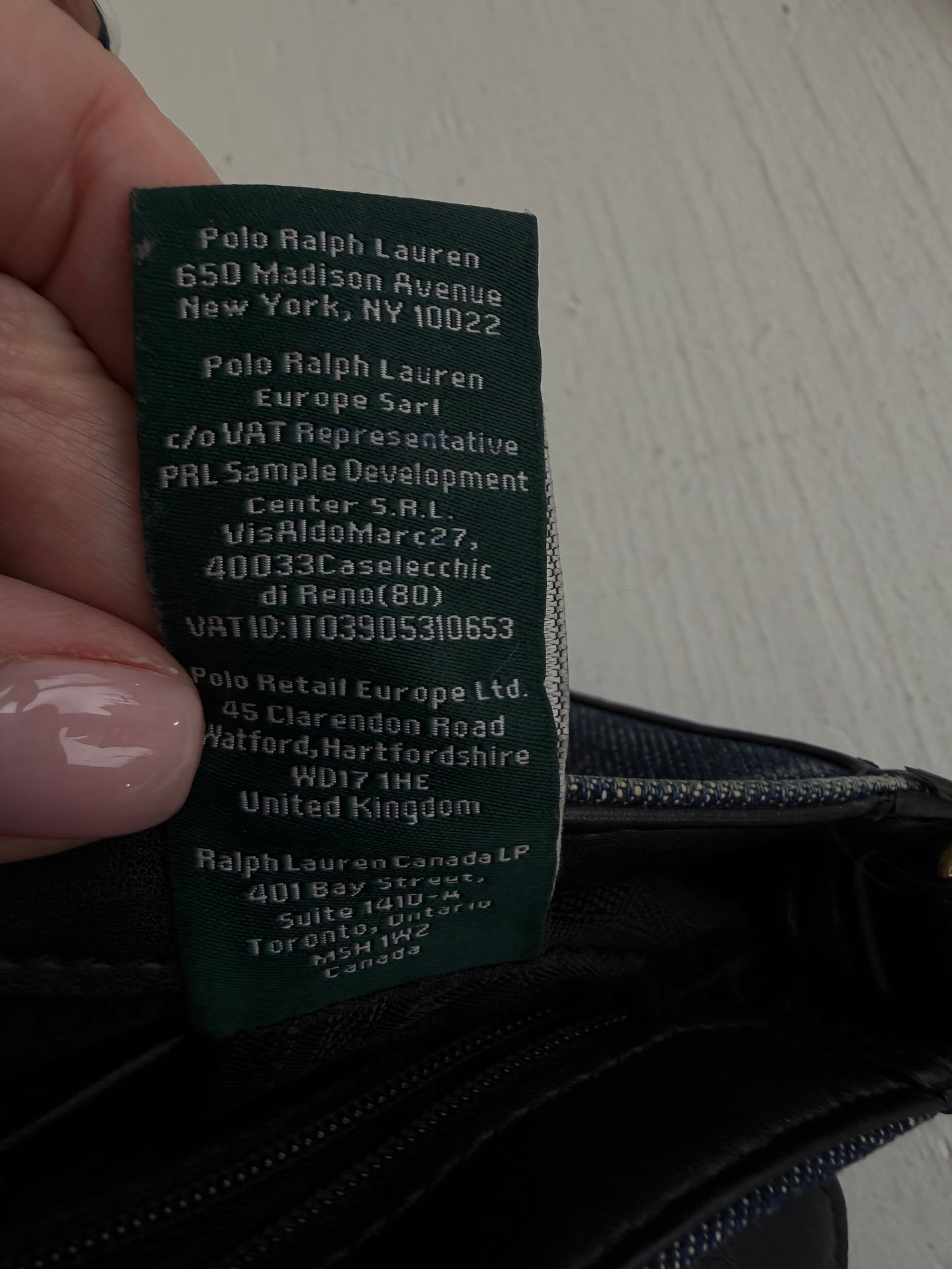 00s Lauren Ralph Lauren denim crossbody