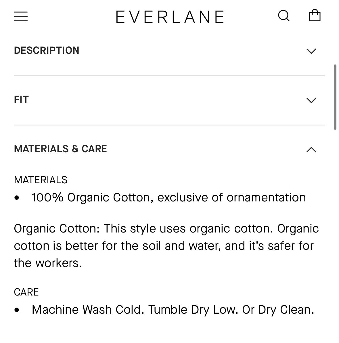 Everlane Must-Have Oxford shirt size 10