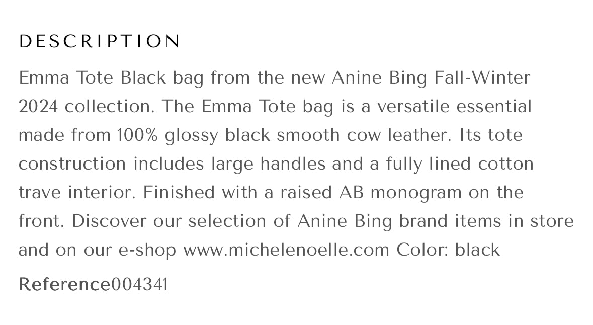 Anine Bing Emma tote
