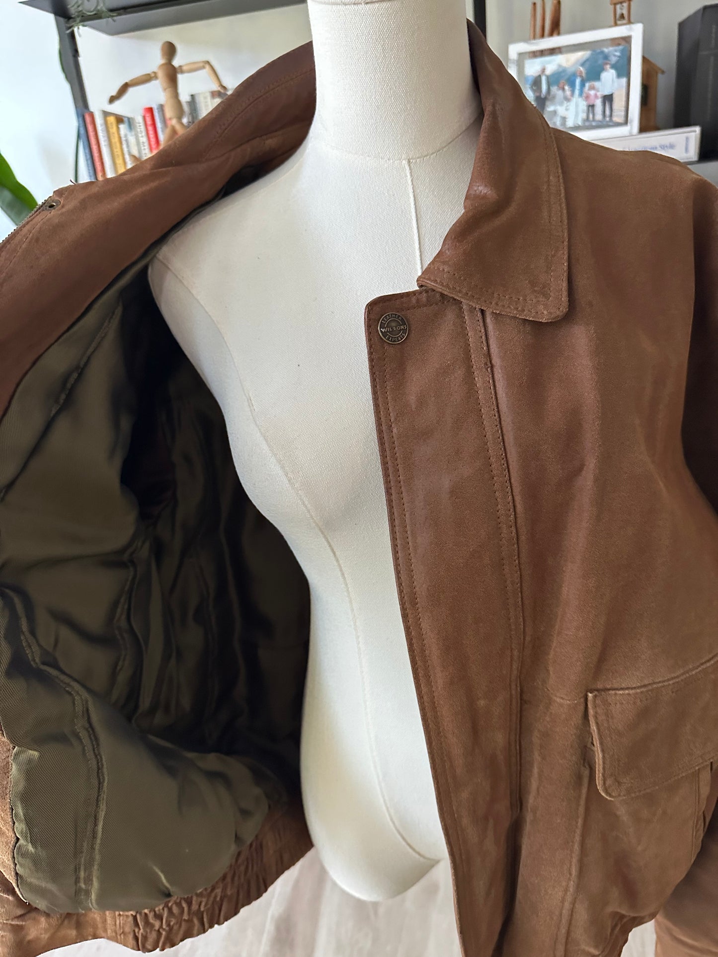 90s Wilson’s leather suede bomber