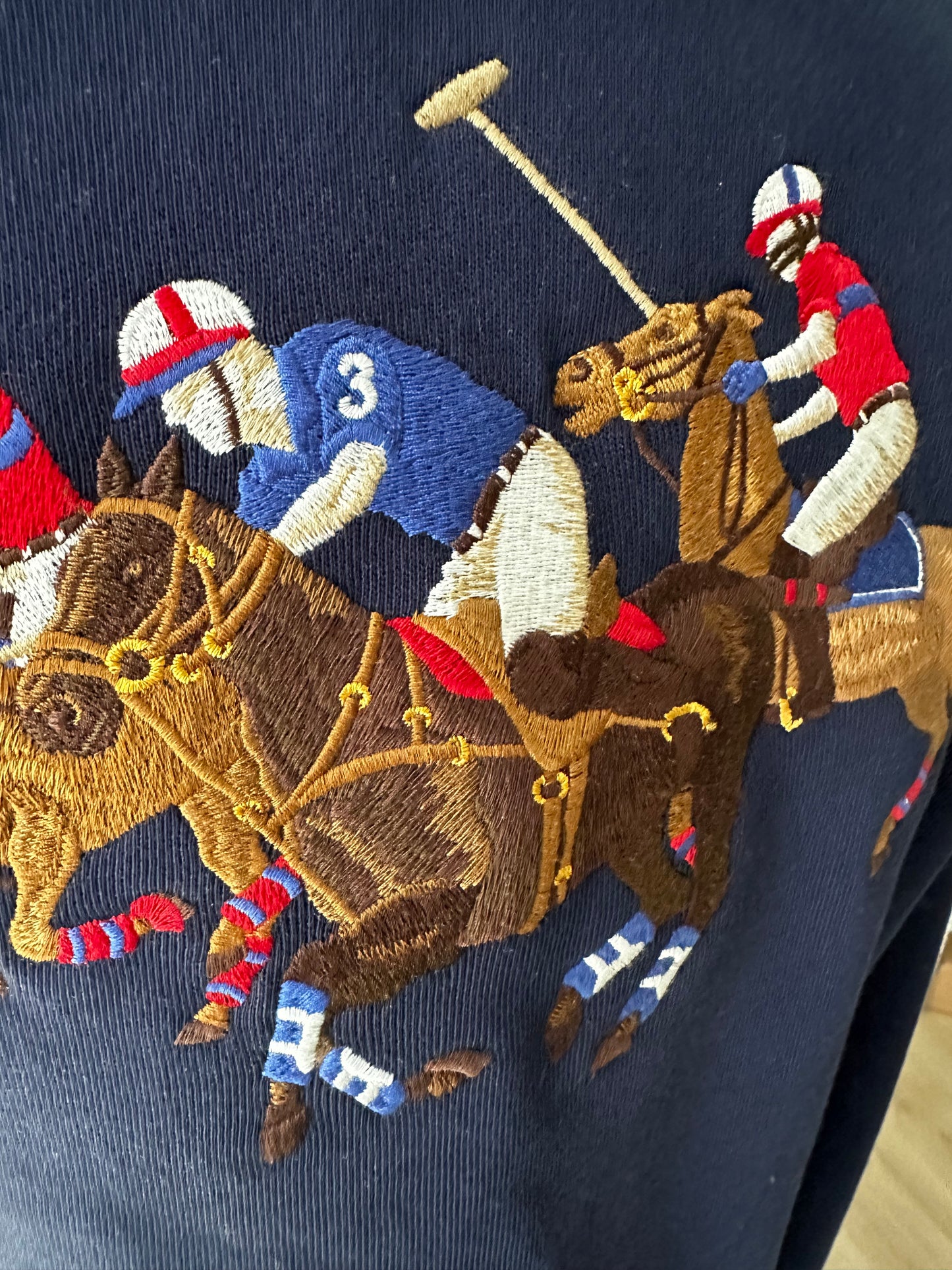 Polo Ralph Lauren Navy Triple-Pony Bomber Jacket