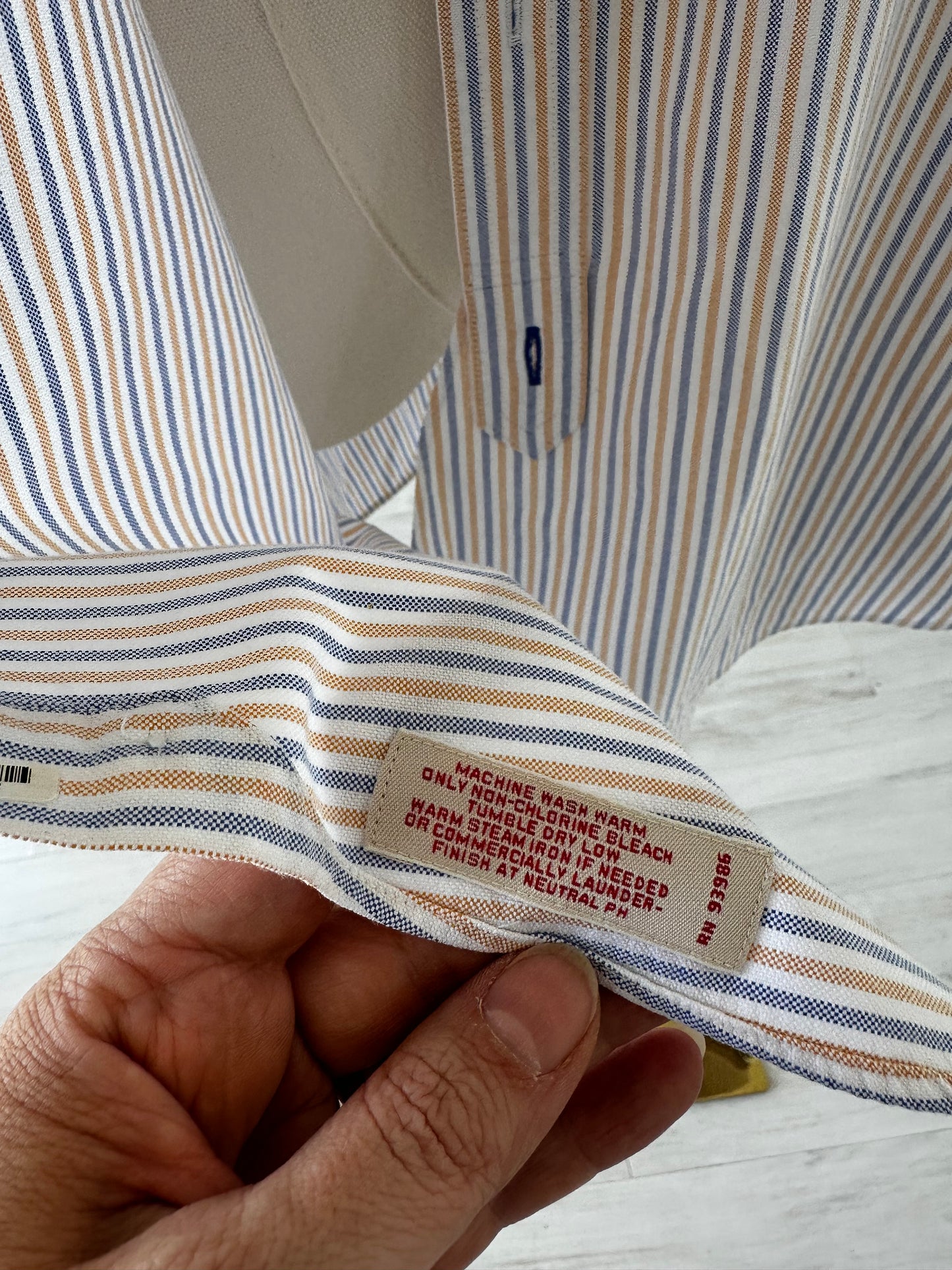 Brooks Brothers striped oxford