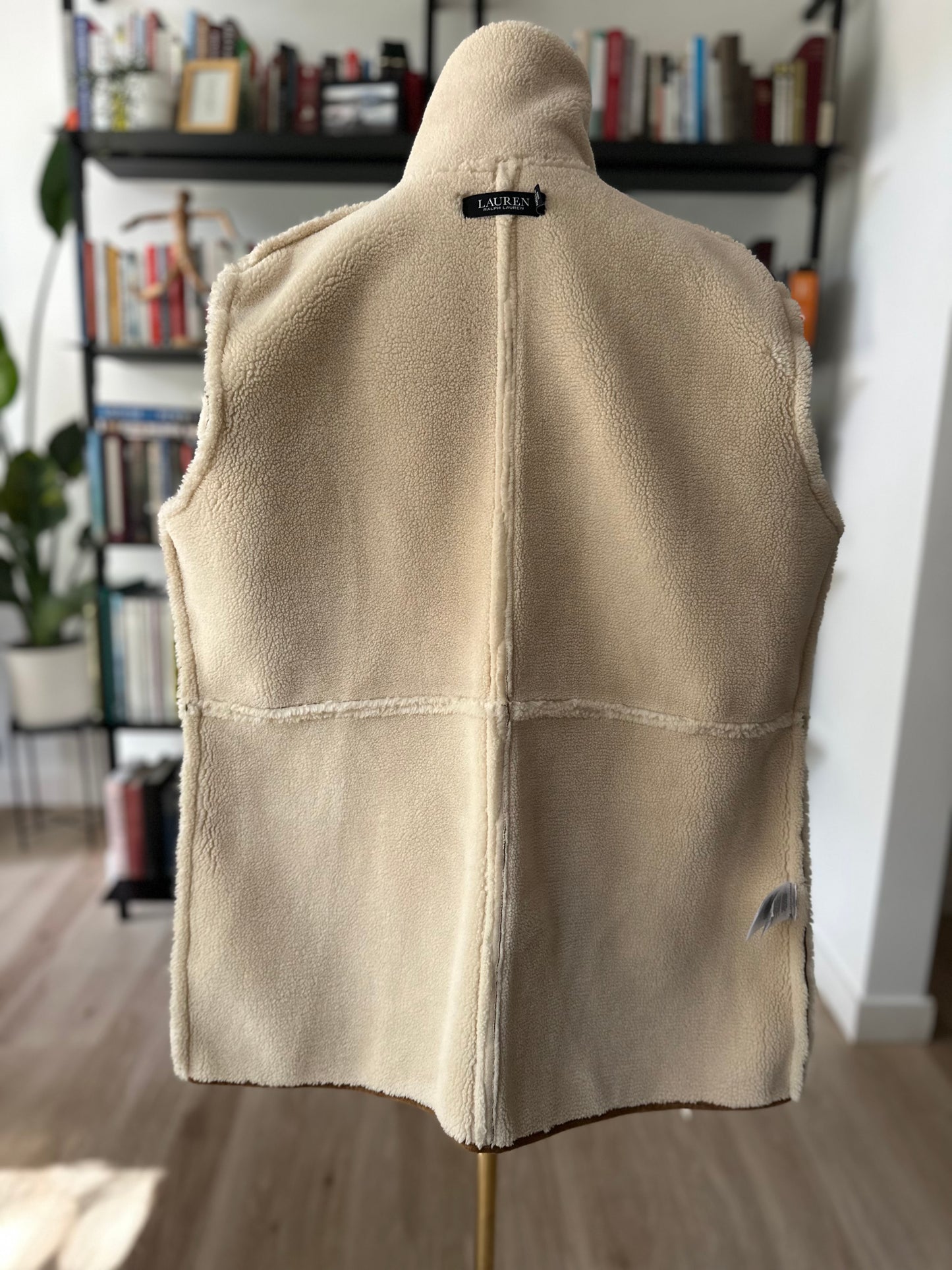00s Lauren Ralph Lauren faux suede pea coat. NWT