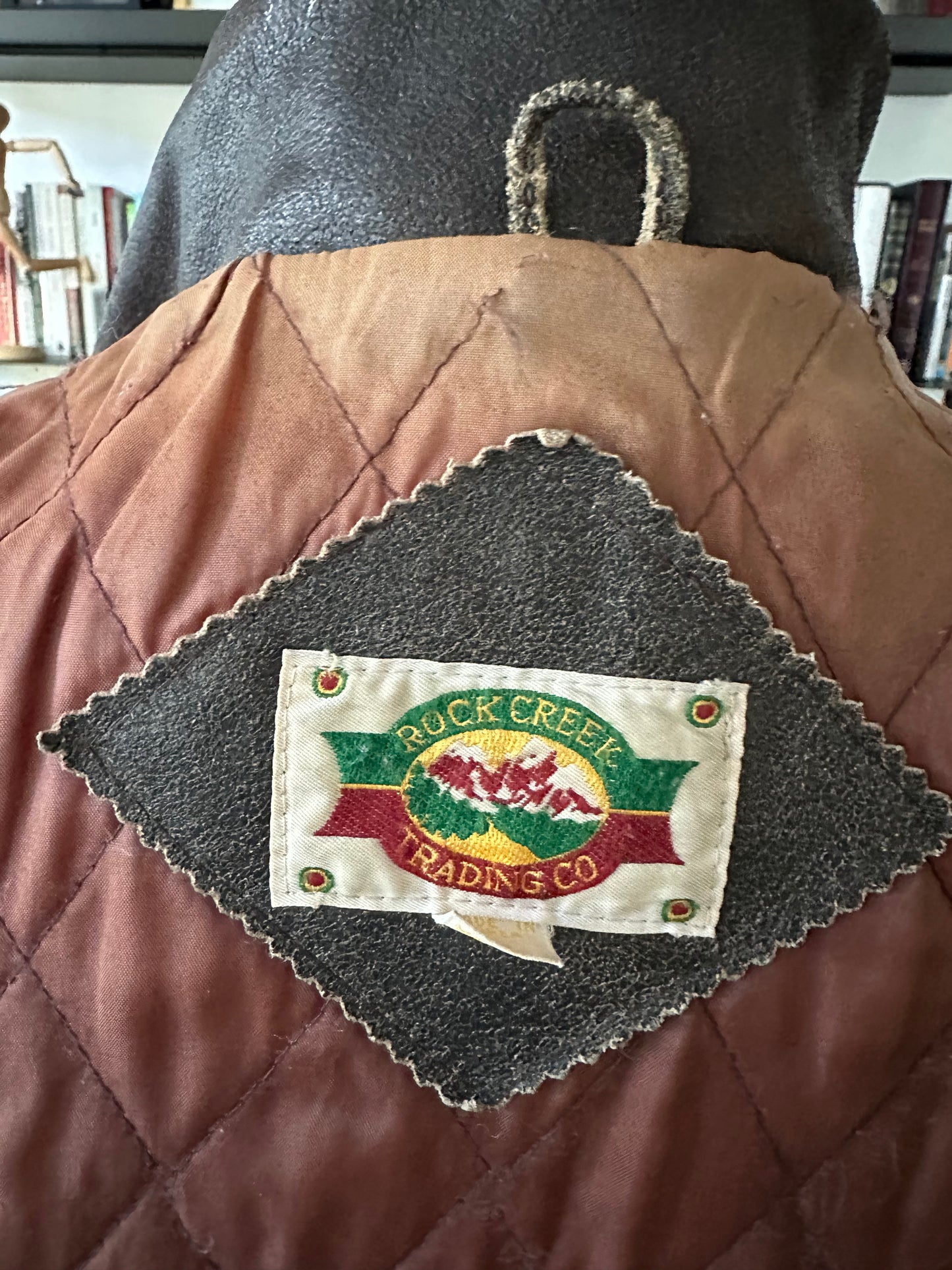 90s Rockcreek Trading Co leather bomber. Made in Korea