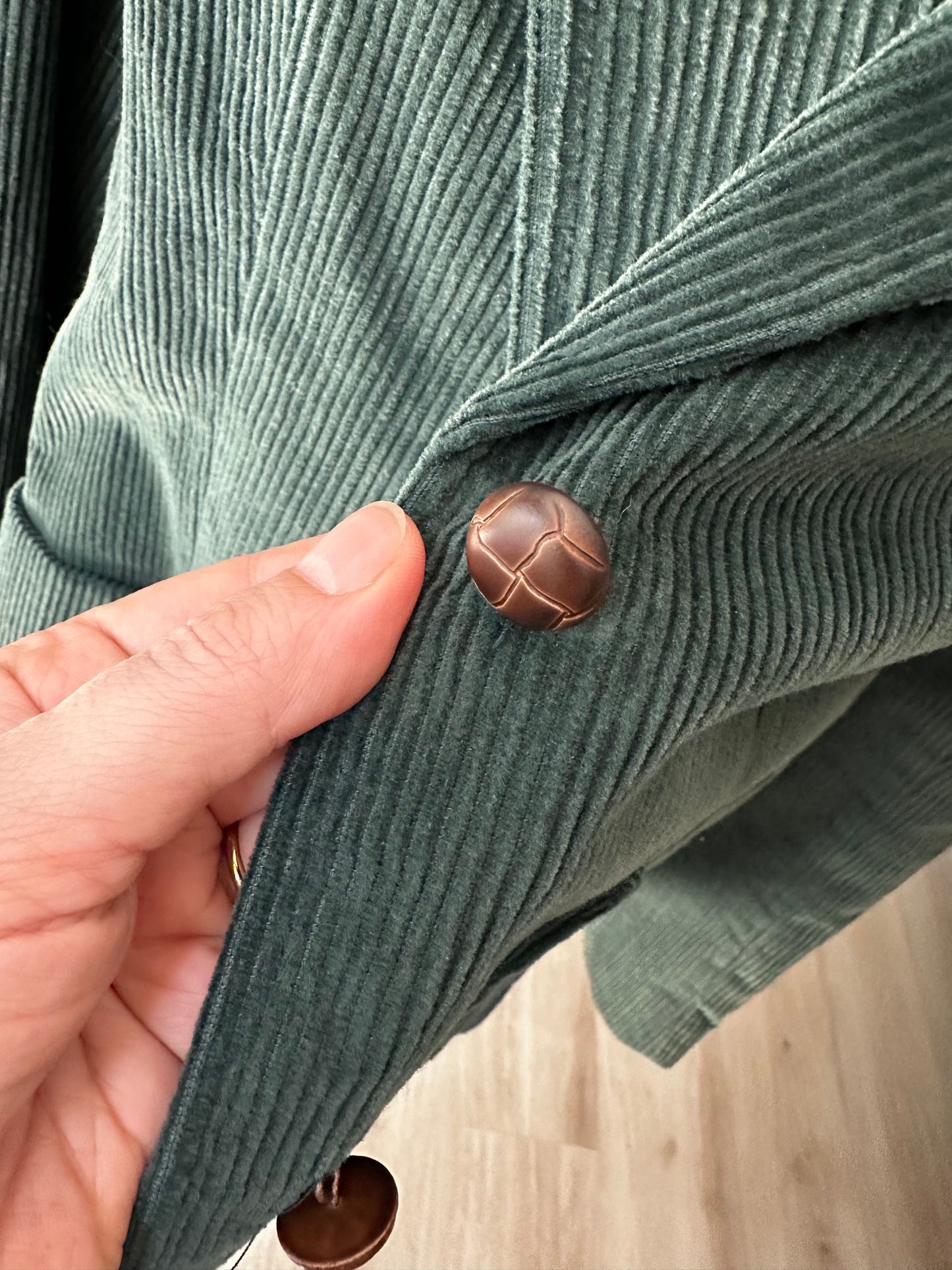 80s JCPenney hunter green corduroy blazer