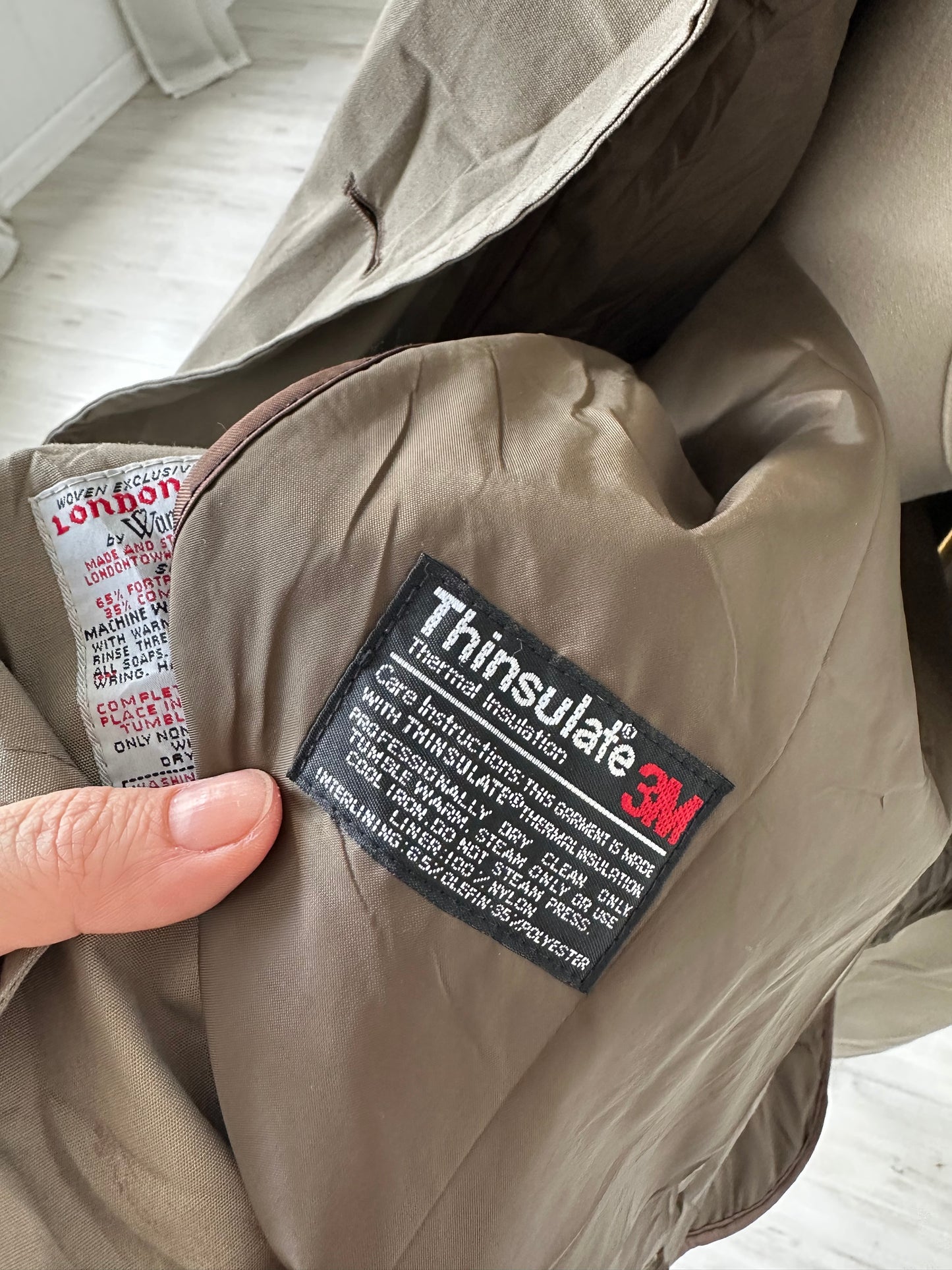 90s London Fog trench. Made in the USA