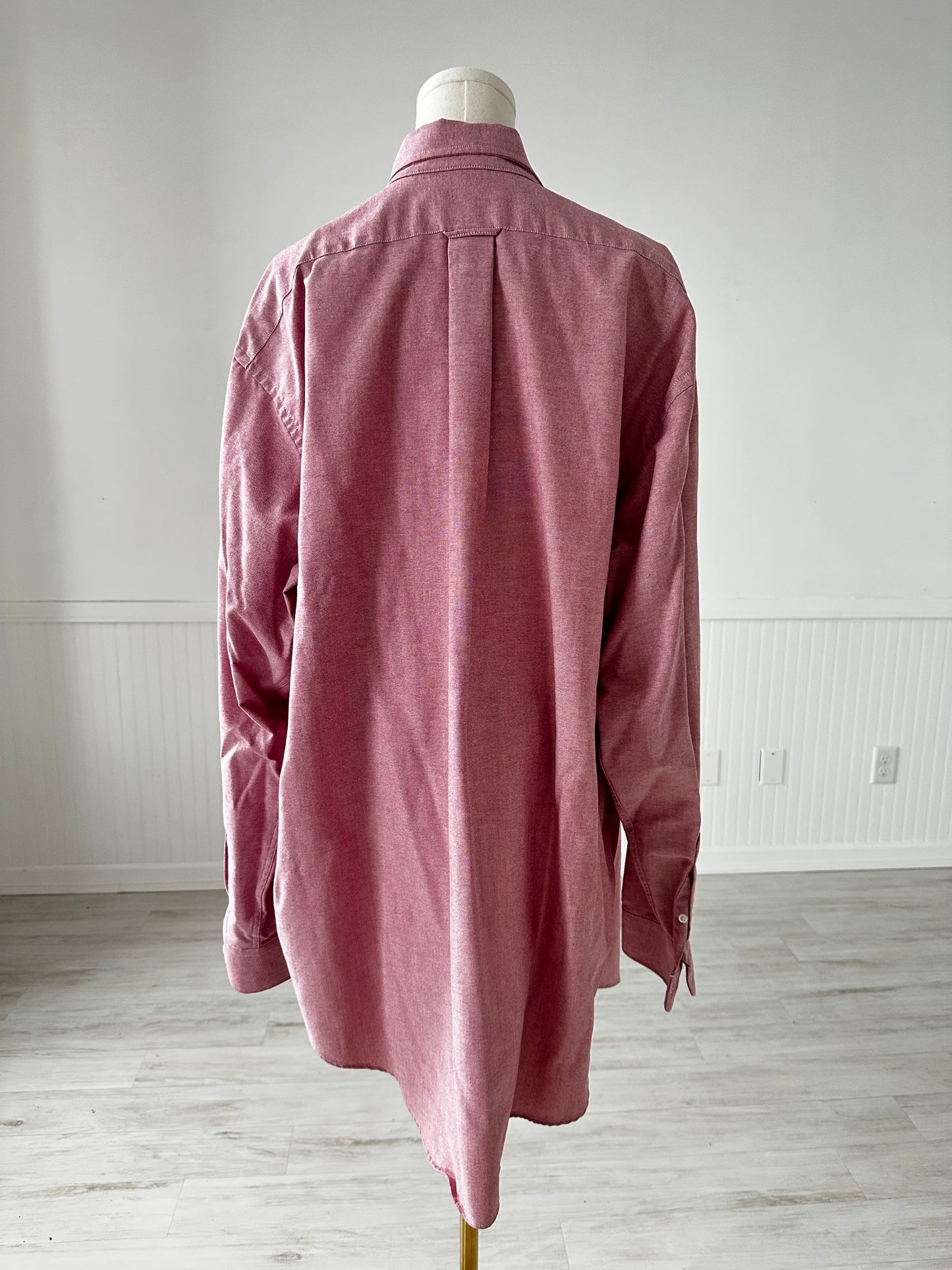 80s Sears Robuck faded red oxford. Made in USA