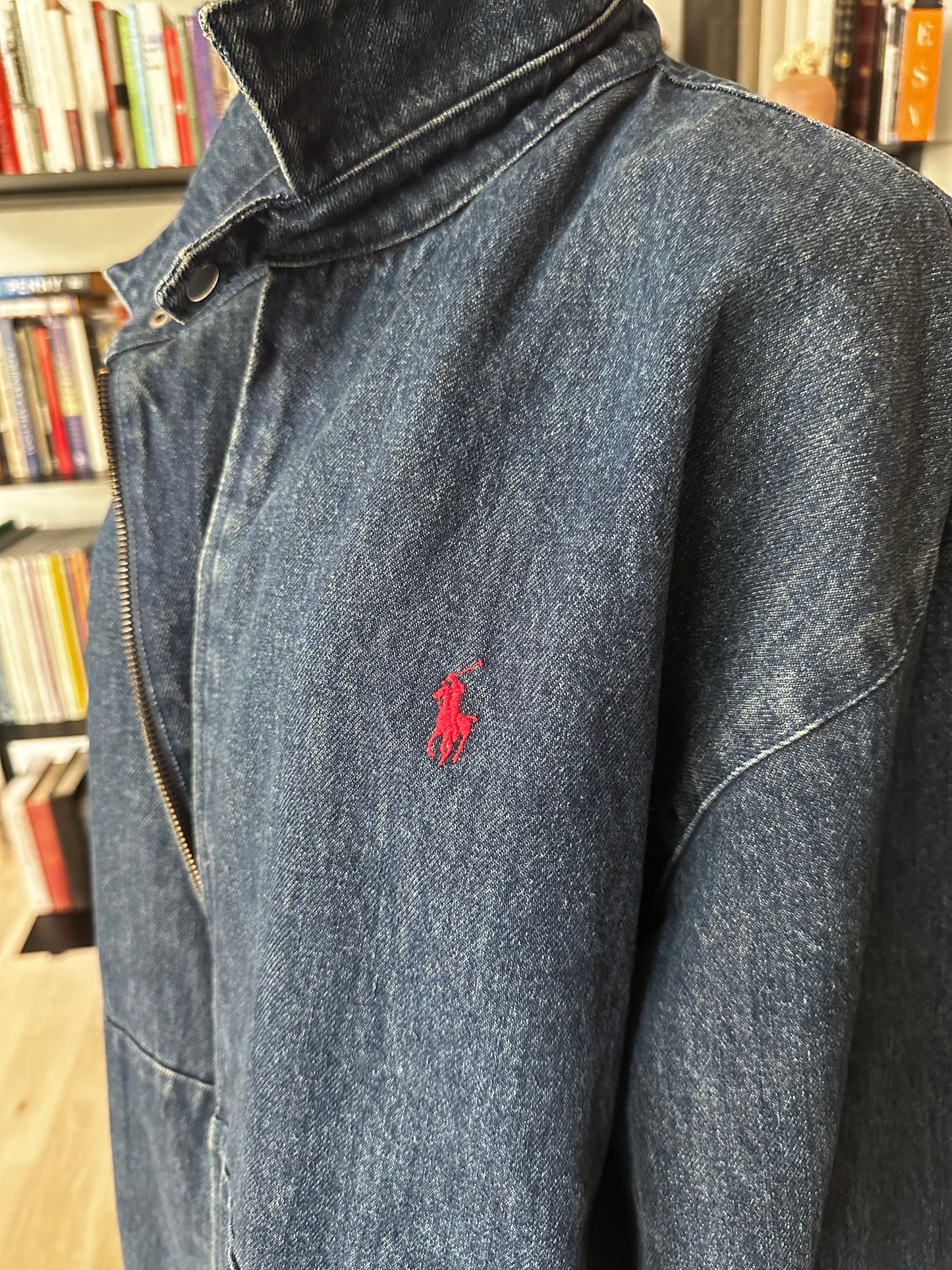 90s Polo Ralph Lauren lined denim bomber