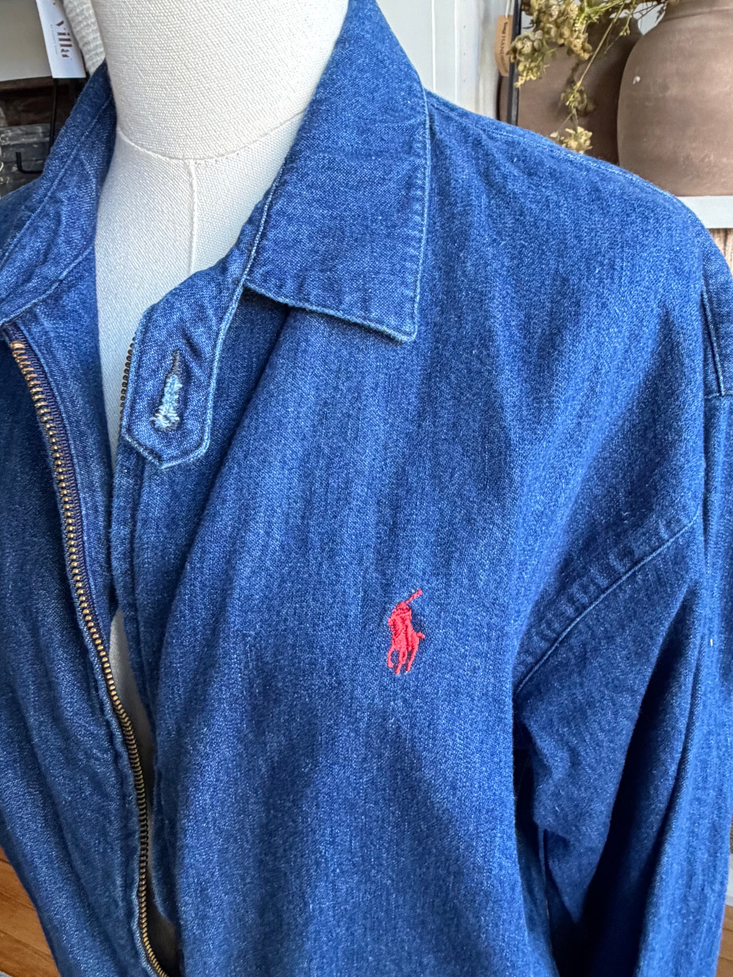 90s Polo Ralph Lauren denim bomber
