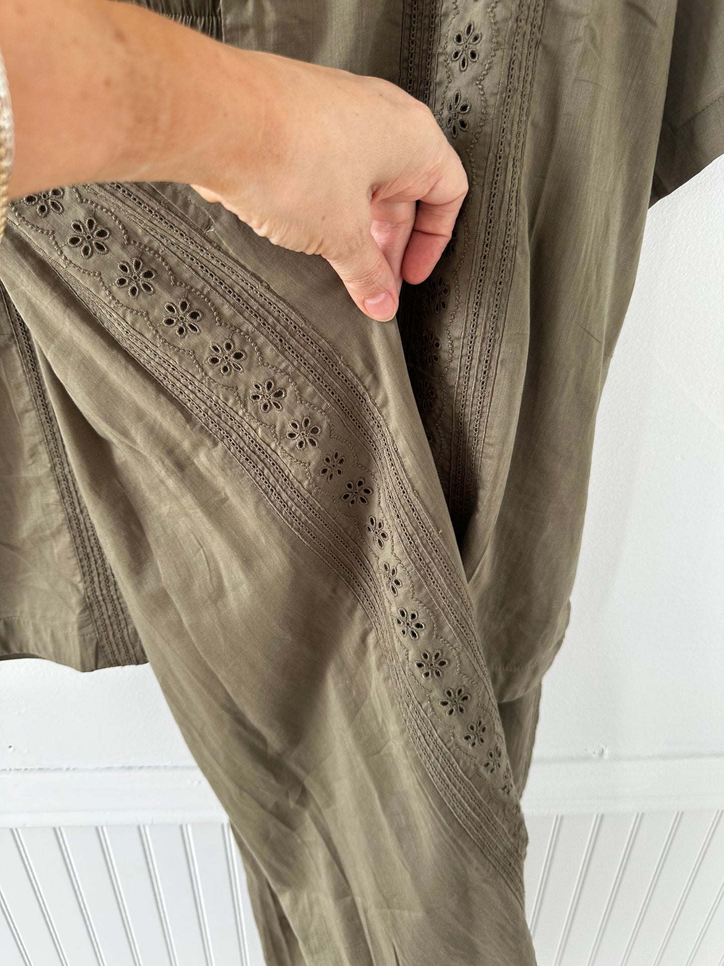 Madewell embroidered set. NWT