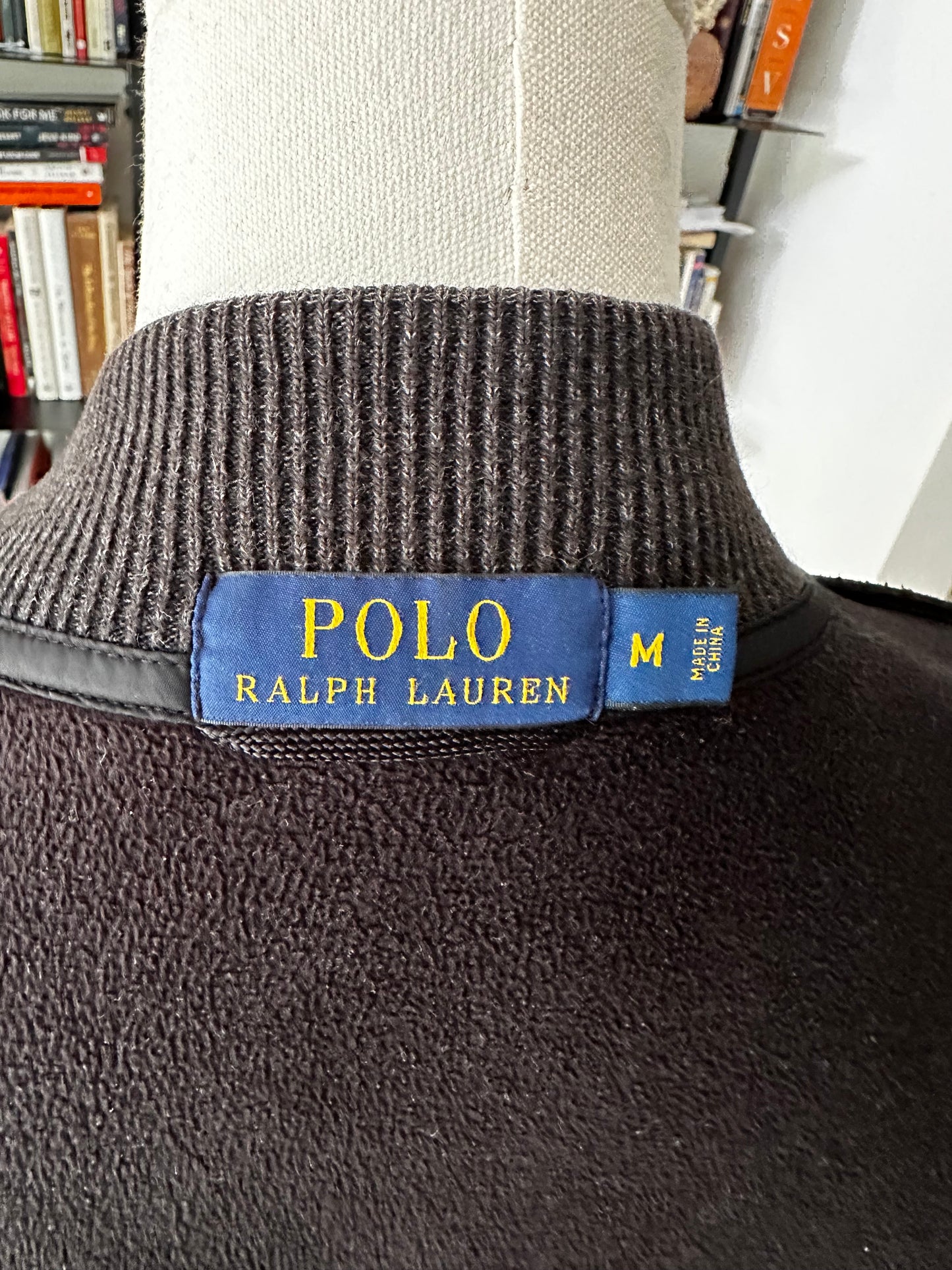 00s Polo Ralph Lauren grey herringbone bomber