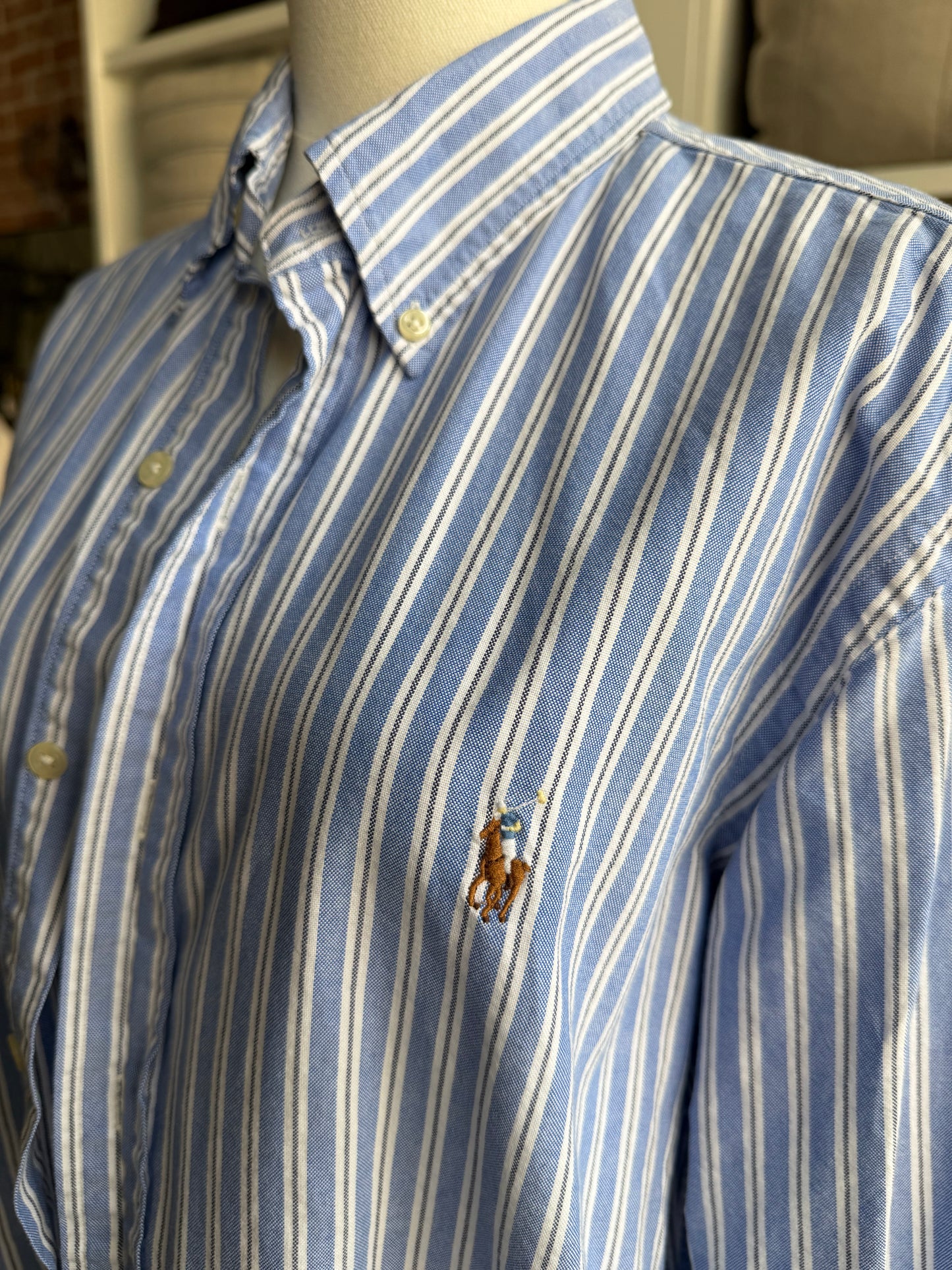 00s Ralph Lauren striped Oxford button down